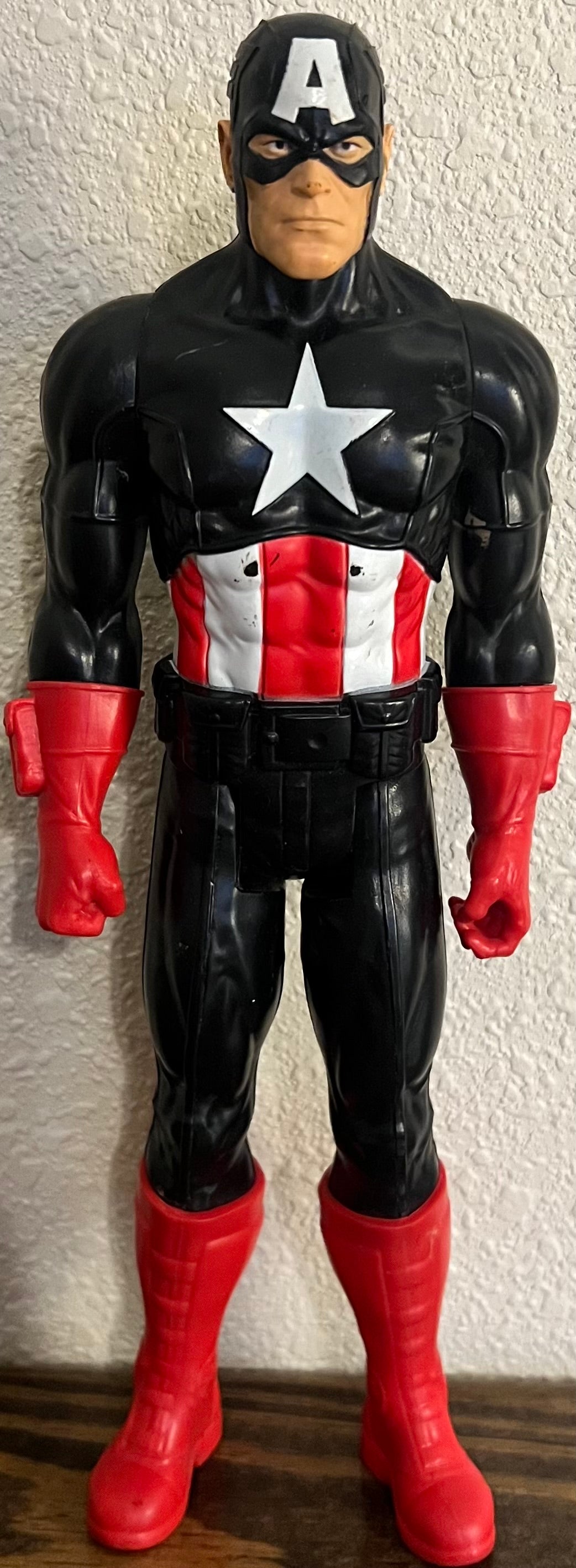 12” Captain America Black Suit Action Figure