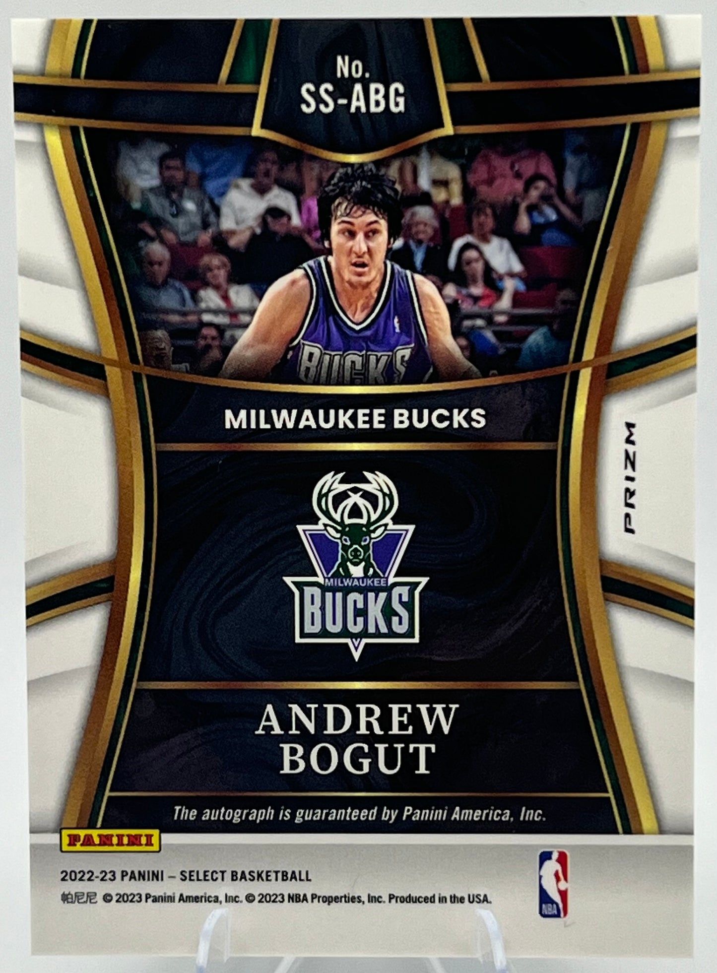 2022-2023 Select Andrew Bogut Silver Prizm AUTO #SS-ABG