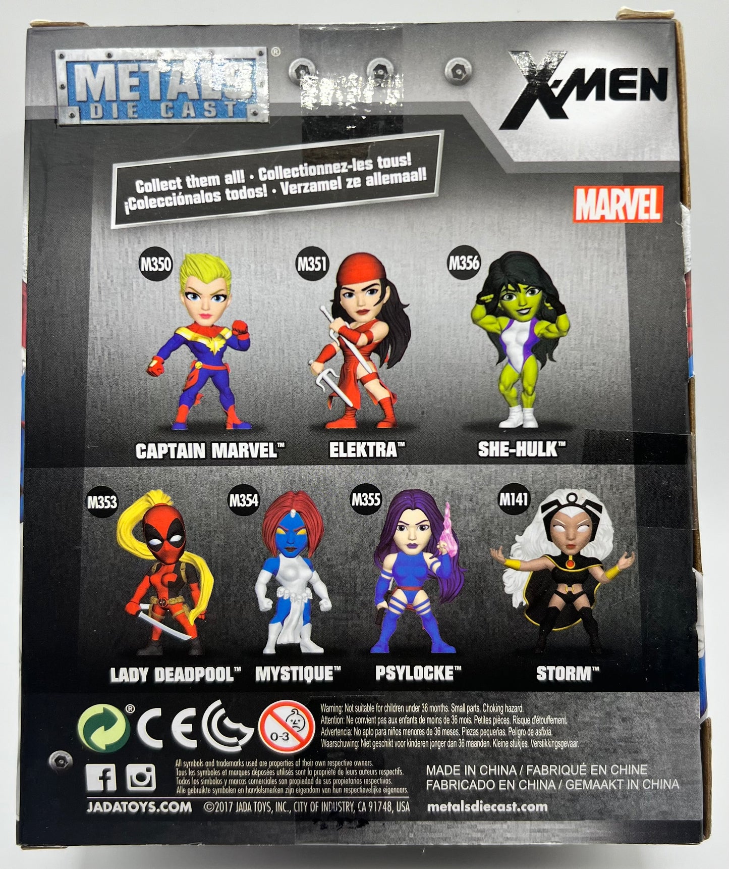 Metals Die Cast Marvel X-Men Mystique Figure