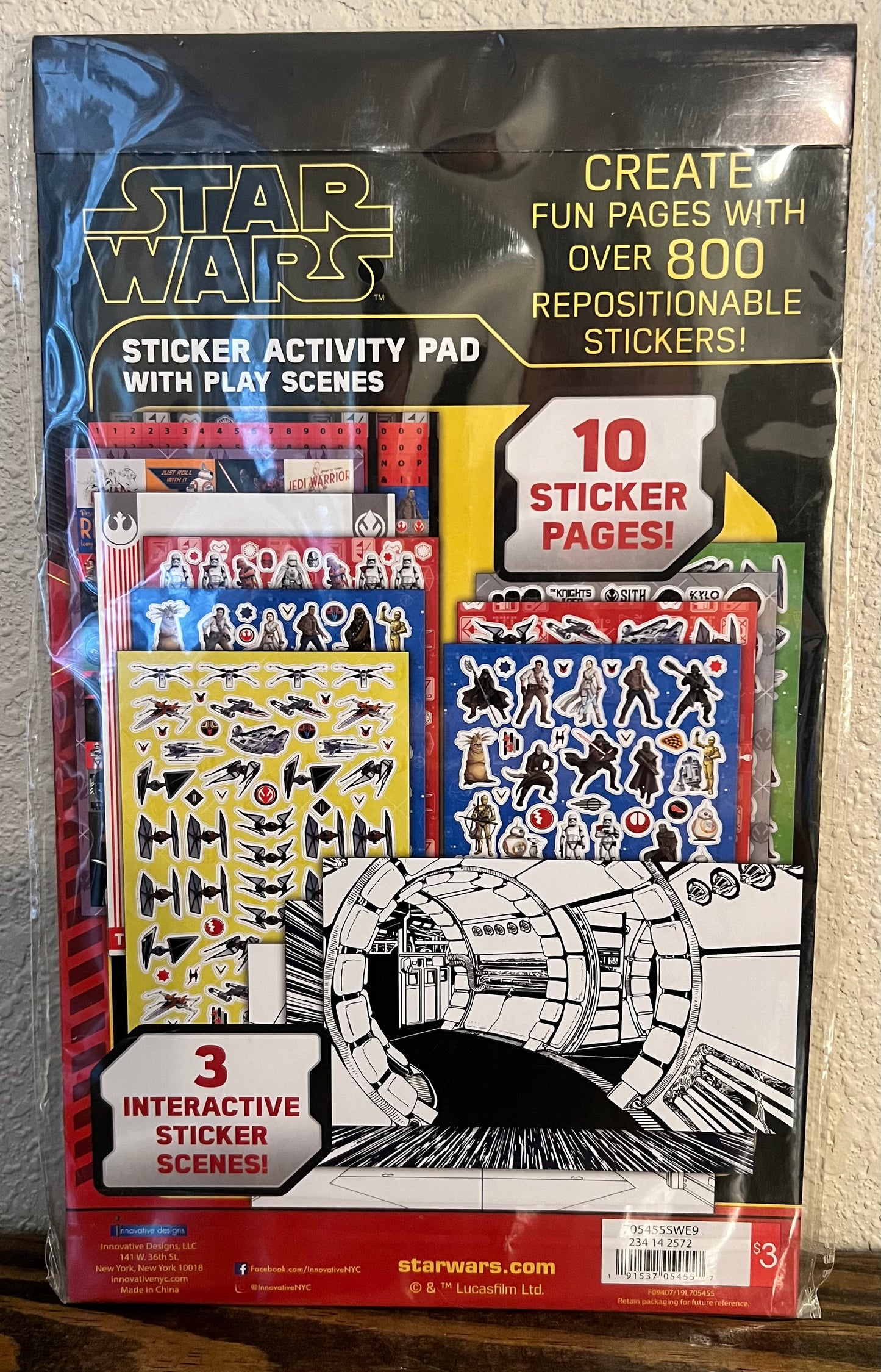 Star Wars Sticker Pad With Play Scenes
