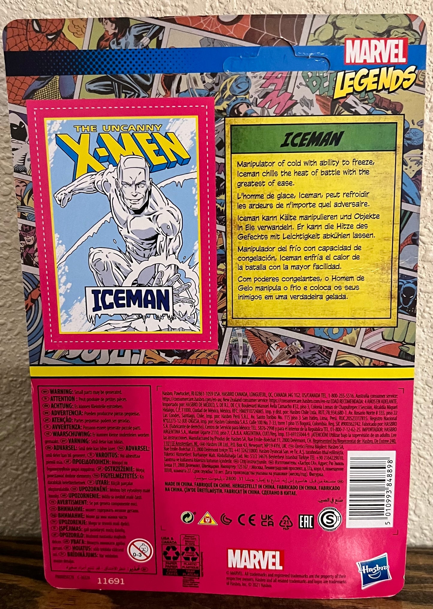 Marvel Legends Retro Iceman Action Figure