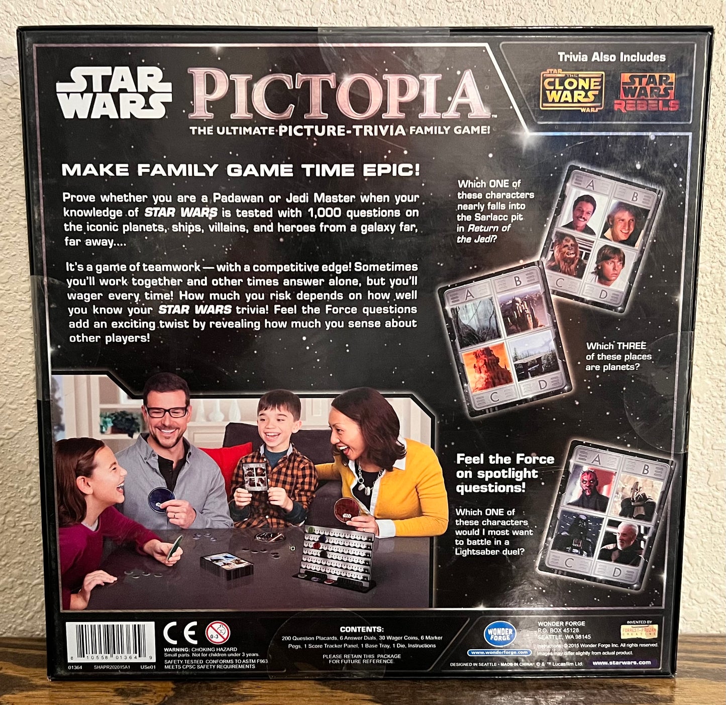 Star Wars Pictopia The Ultimate Picture Trivia Family Game