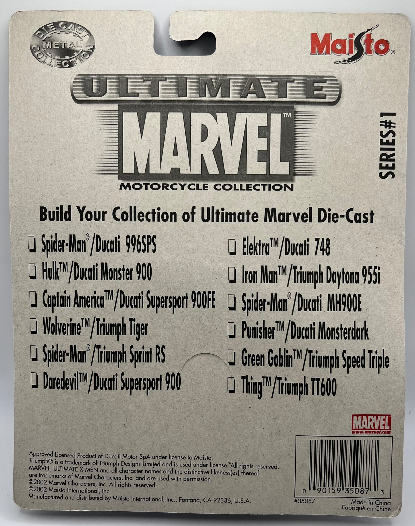 Ultimate Marvel Motorcycle Collection Spider-Man Ducati MH900E
