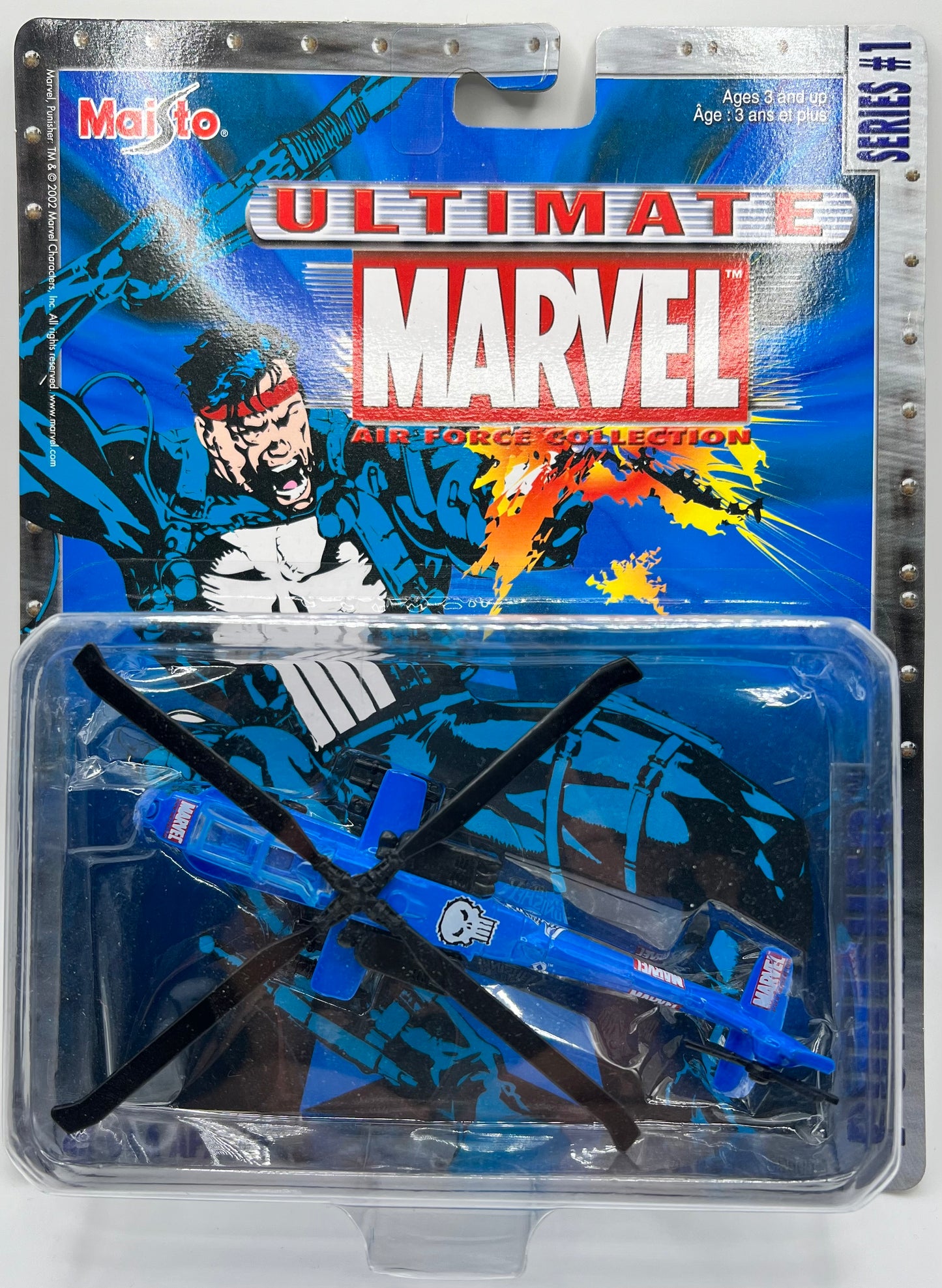 Ultimate Marvel Air Force Collection Punisher AH-64A Apache Helicopter