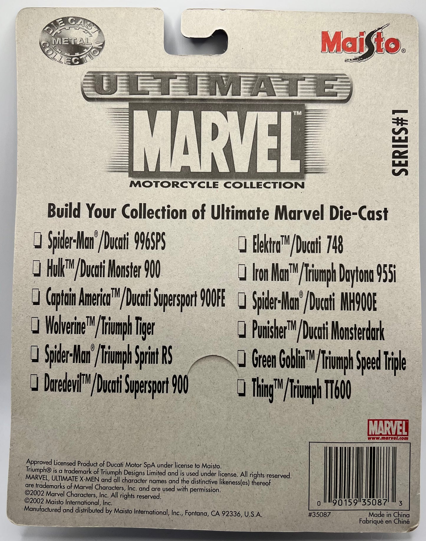 Ultimate Marvel Motorcycle Collection Elektra Ducati 748
