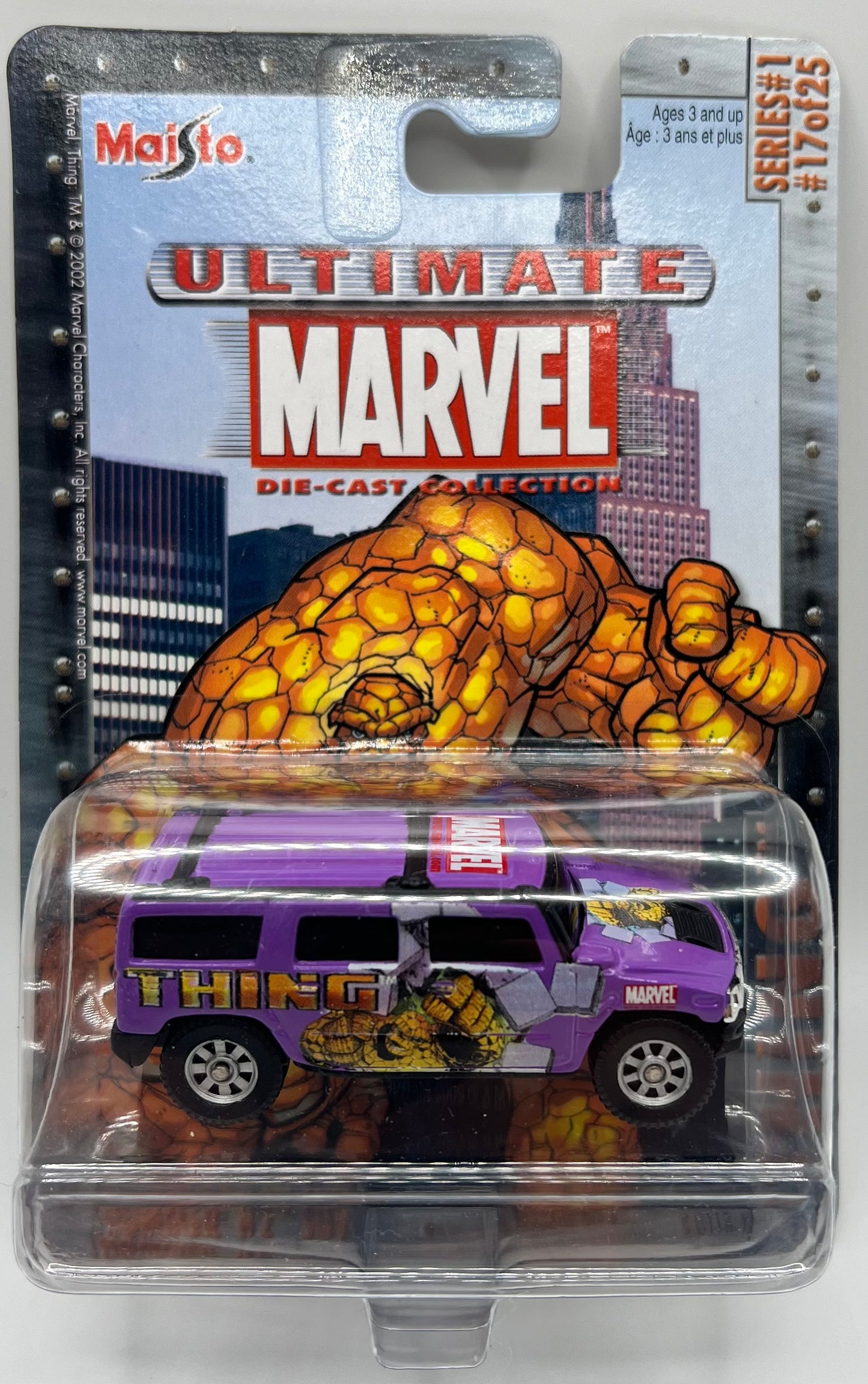 Ultimate Marvel Die-cast The Thing Hummer H2