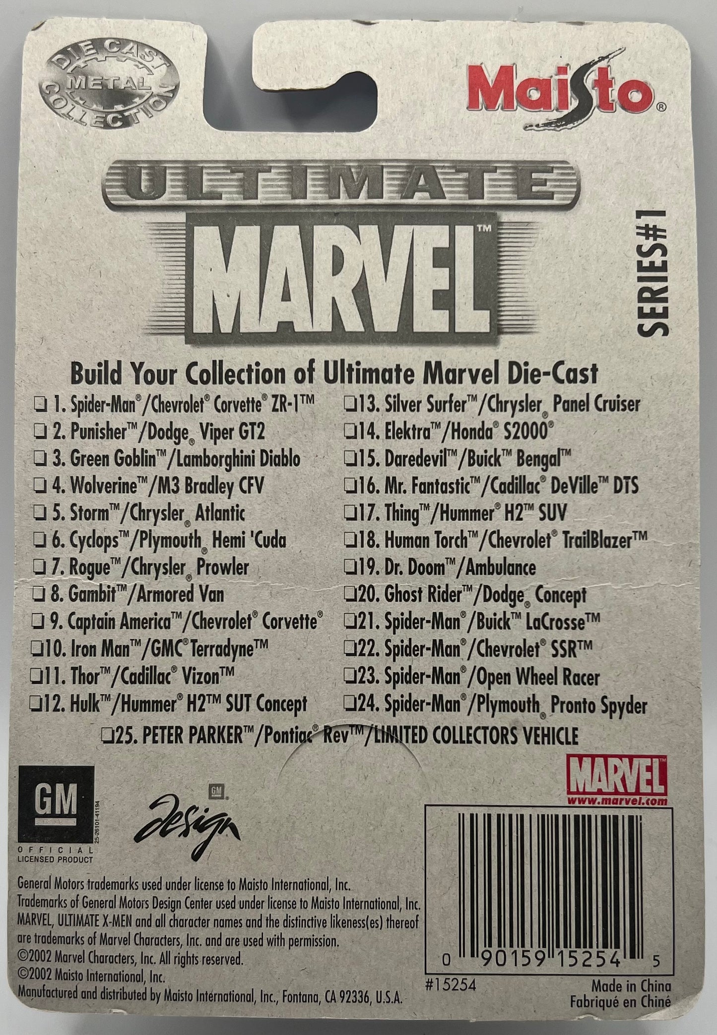 Ultimate Marvel Die-cast The Thing Hummer H2