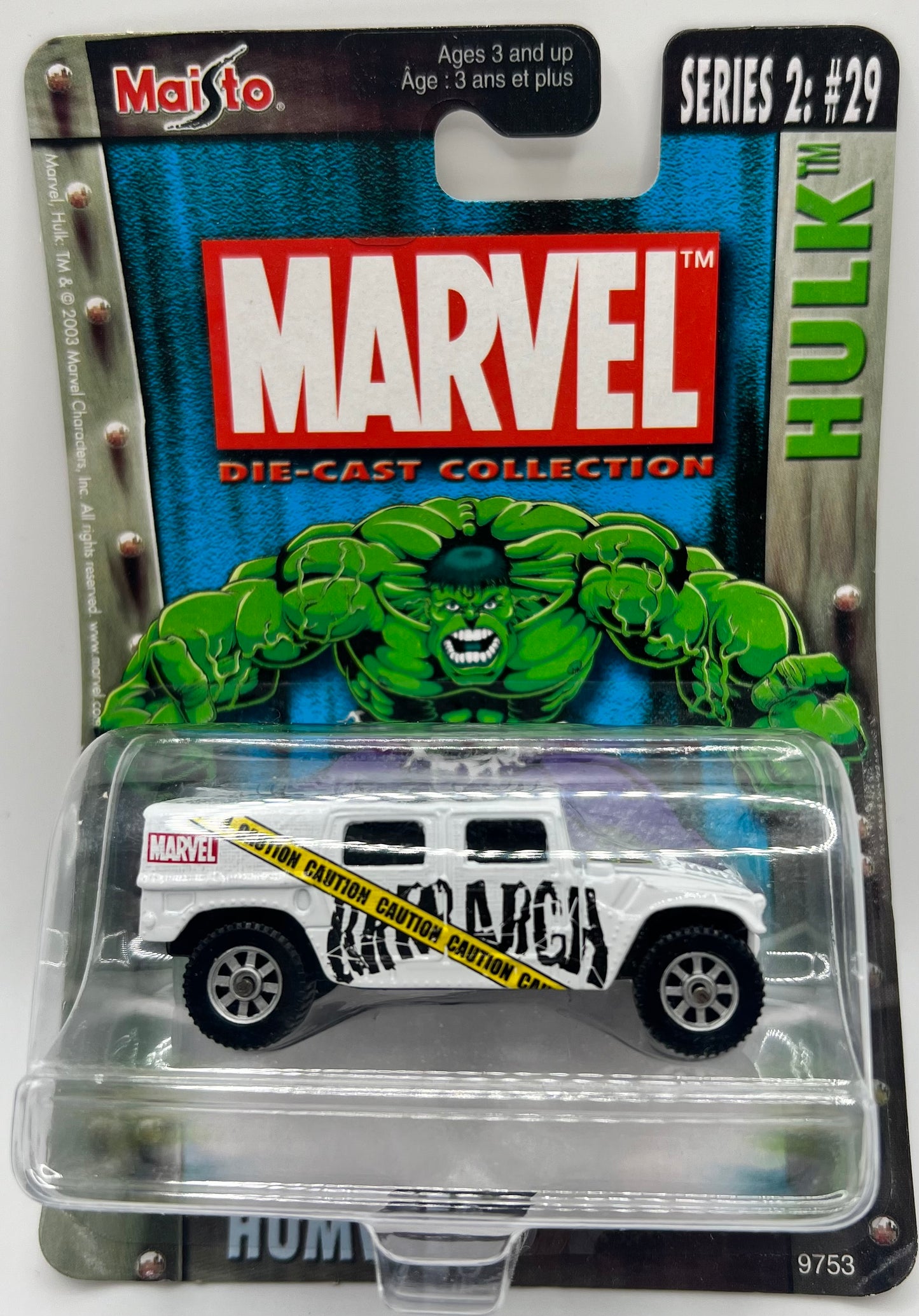 Hulk Maisto Marvel Humvee Die-Cast Collection - Series 2 #29