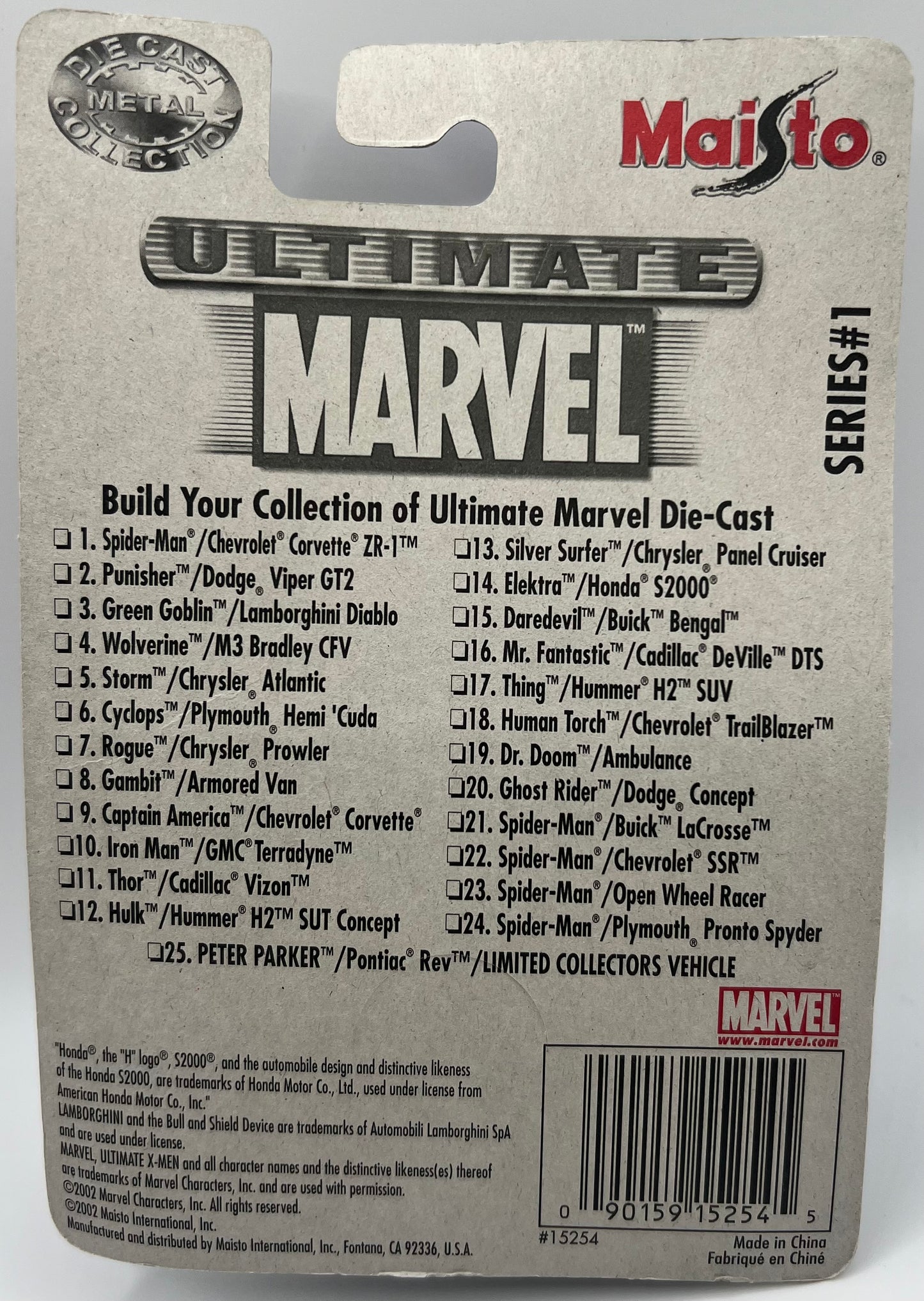 Ultimate Marvel Die-Cast Collection Gambit Armored Van