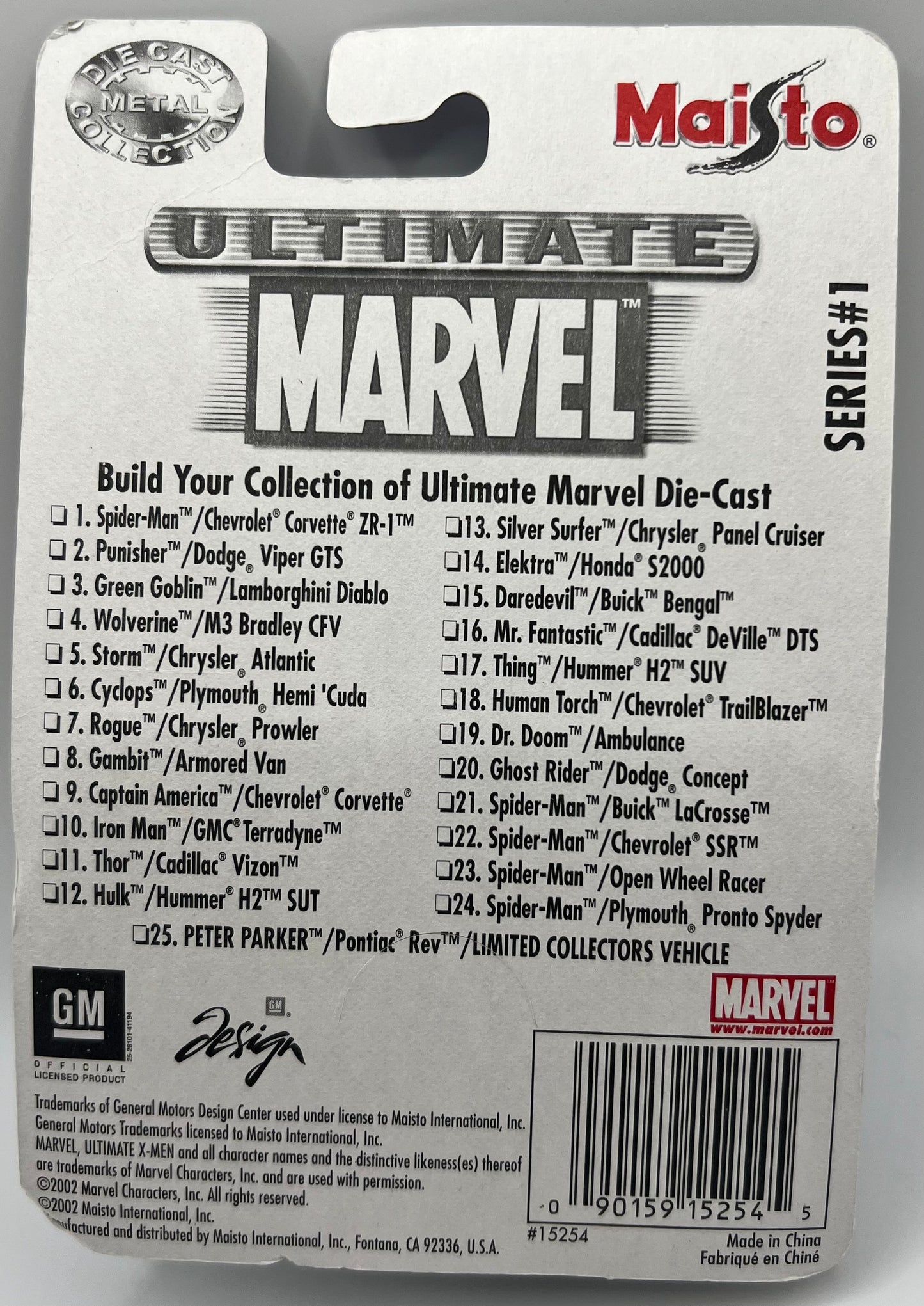 Ultimate Marvel Die-Cast Collection The Amazing Spider-Man Chevrolet SSR