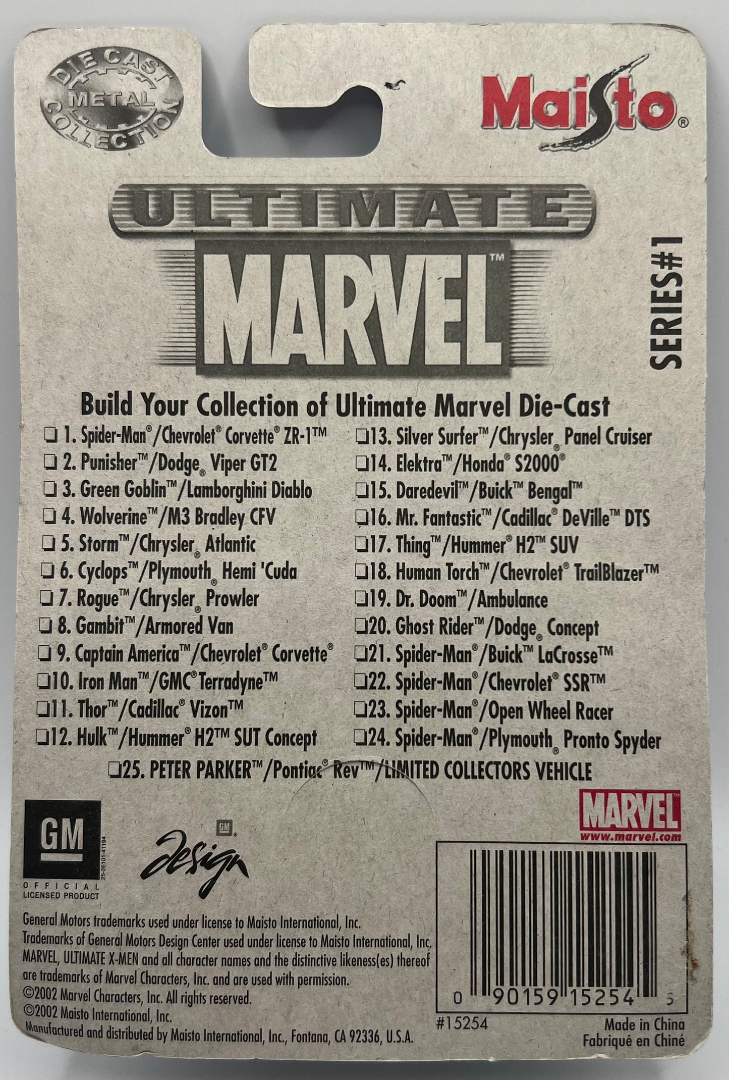 Ultimate Marvel Die-Cast Collection Mr Fantastic Cadillac Deville DTS