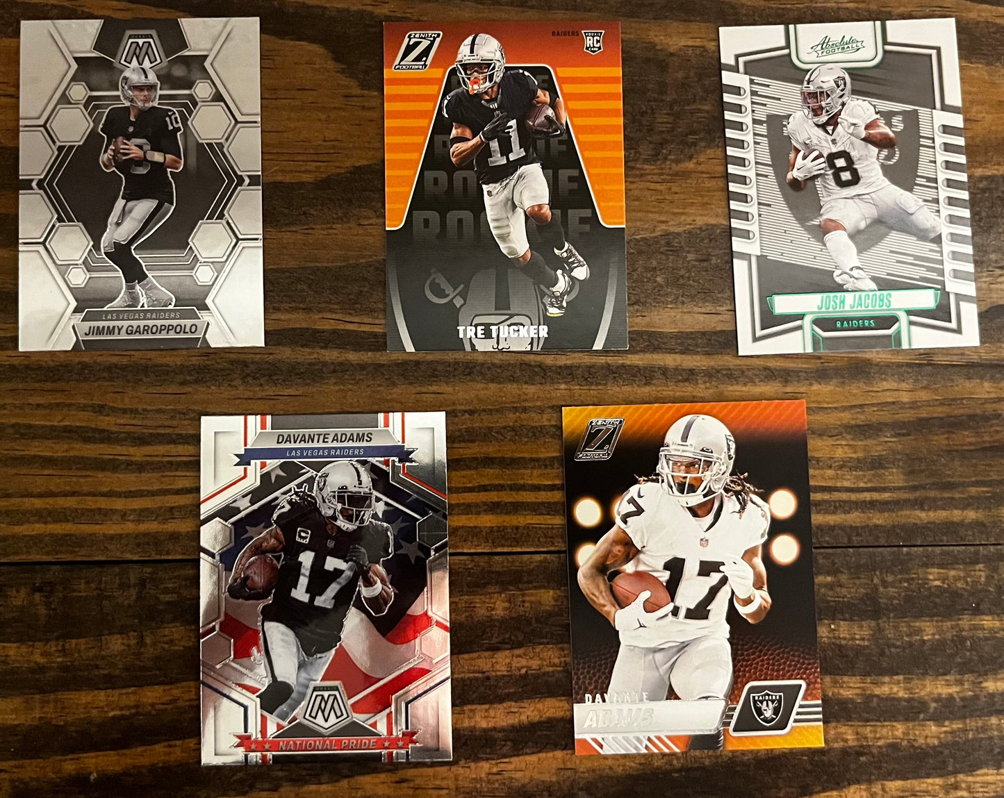 NFL Raiders Football Card Lot