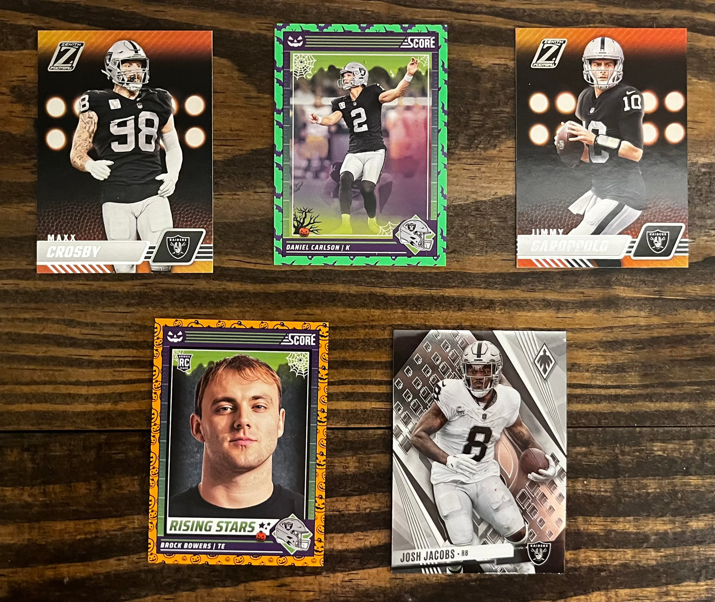 NFL Raiders Football Card Lot
