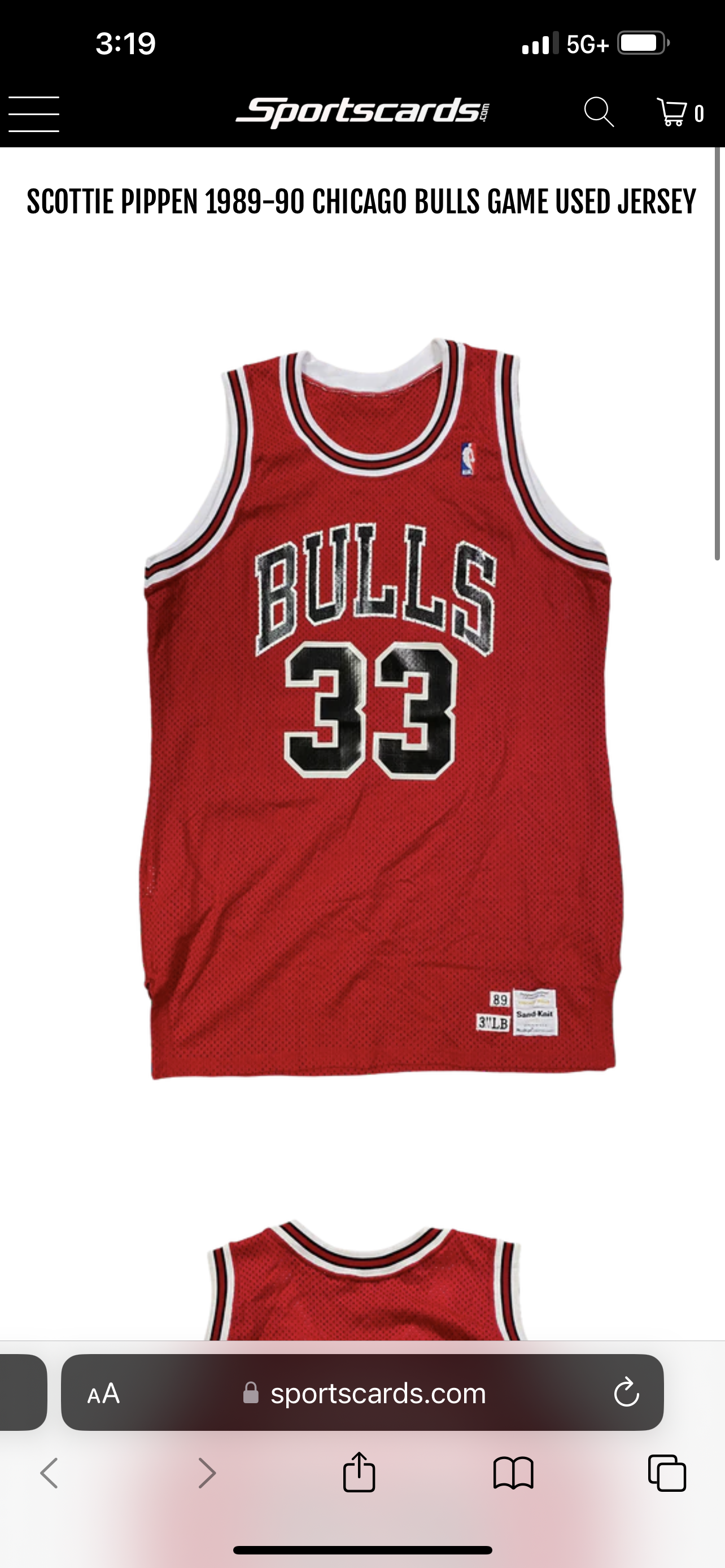 2021 Jersey Fusion All Sports Edition Scottie Pippen Patch Basketball Card