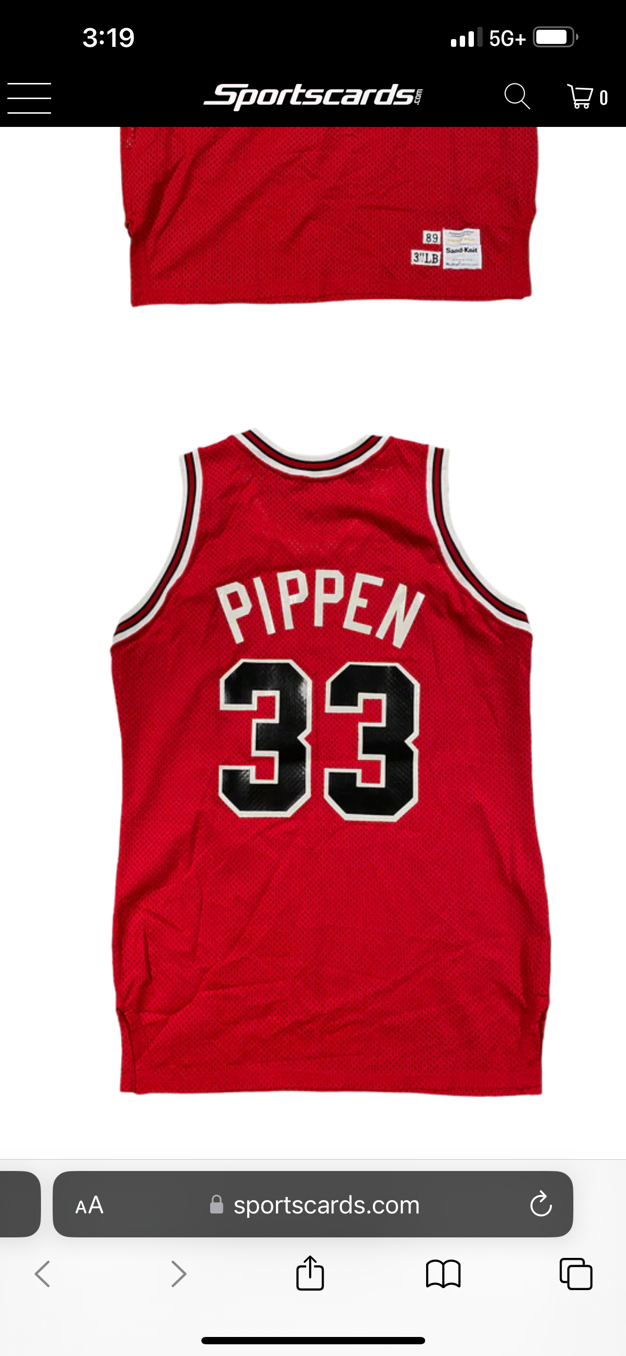 2021 Jersey Fusion All Sports Edition Scottie Pippen Patch Basketball Card