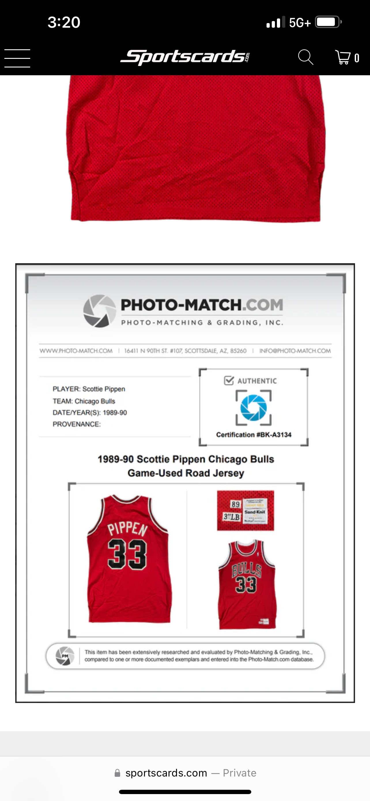 2021 Jersey Fusion All Sports Edition Scottie Pippen Patch Basketball Card