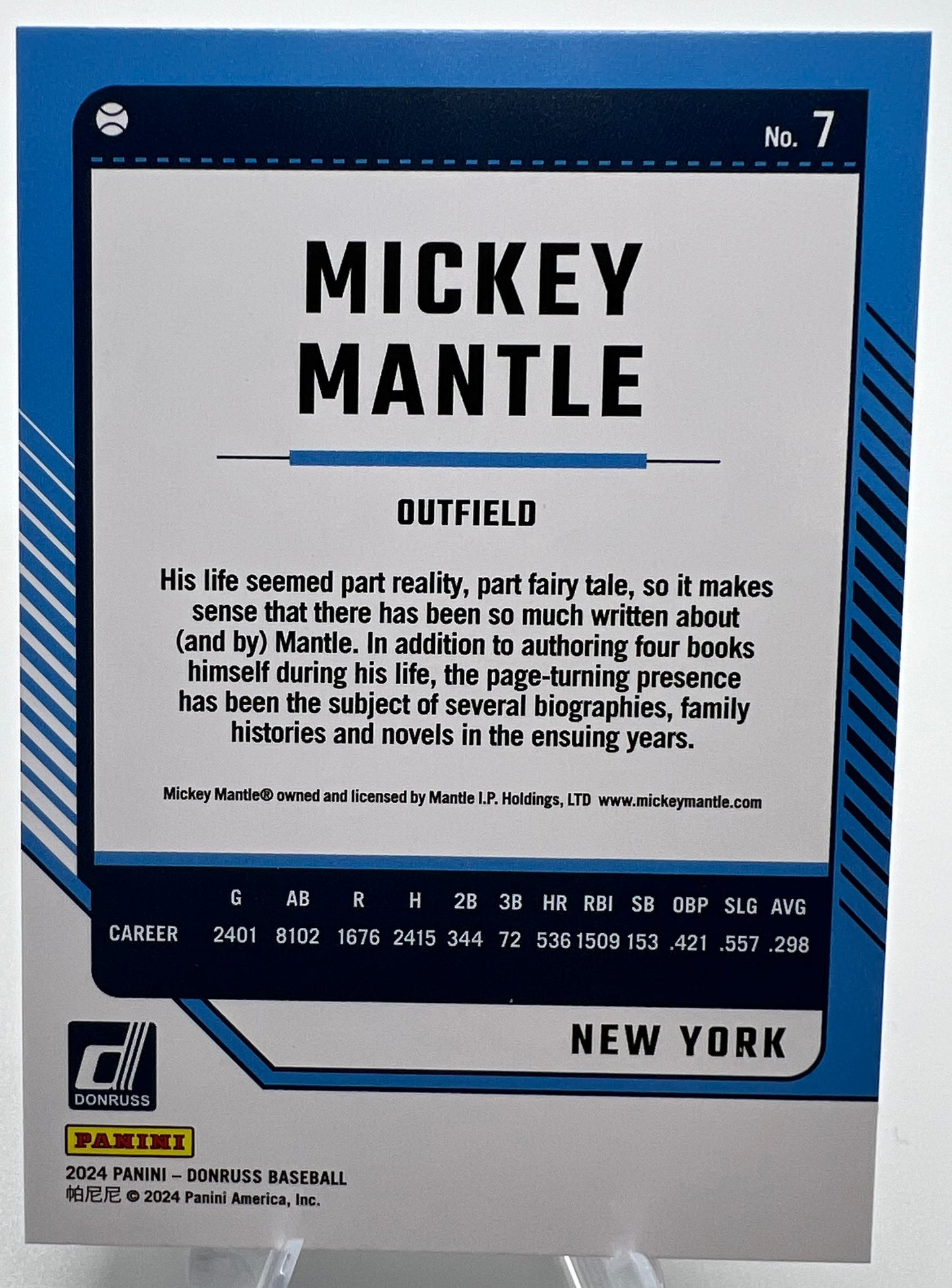 2024 Panini Donruss Mickey Mantle #7