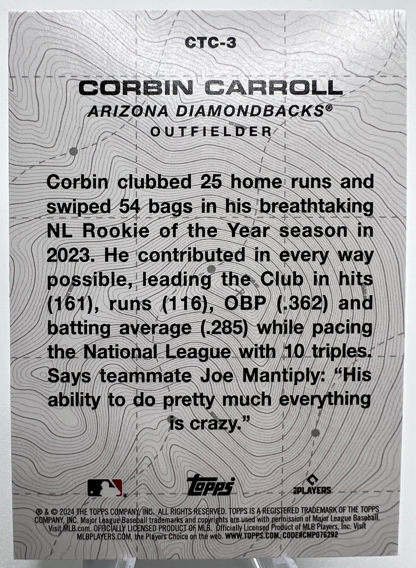 Corbin Carroll Arizona Diamondbacks 2024 Topps Series 2 City to City PHX