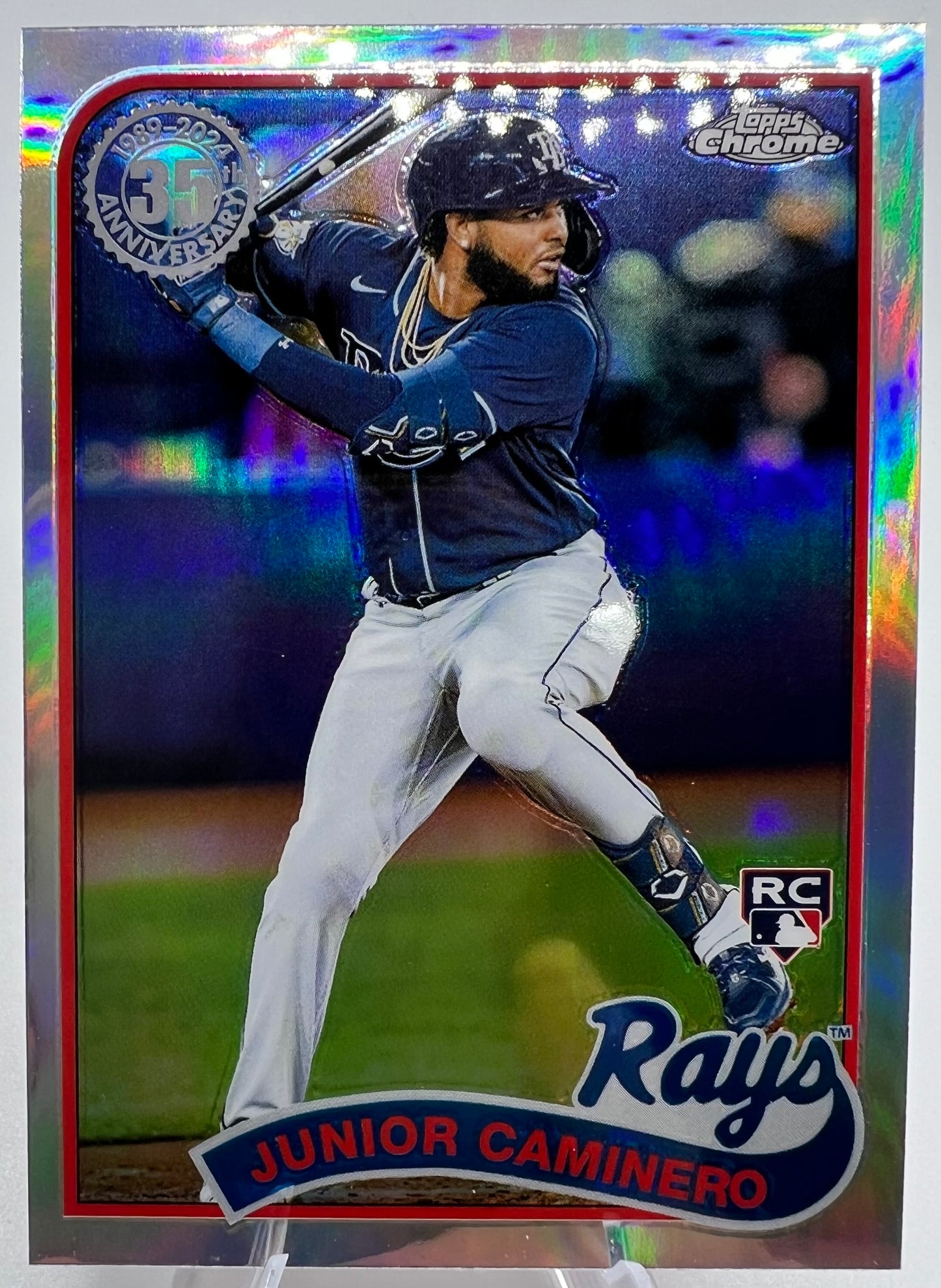 2024 Topps Chrome 1989 35th Anniversary Refractor #89CB-15 Junior Caminero RC