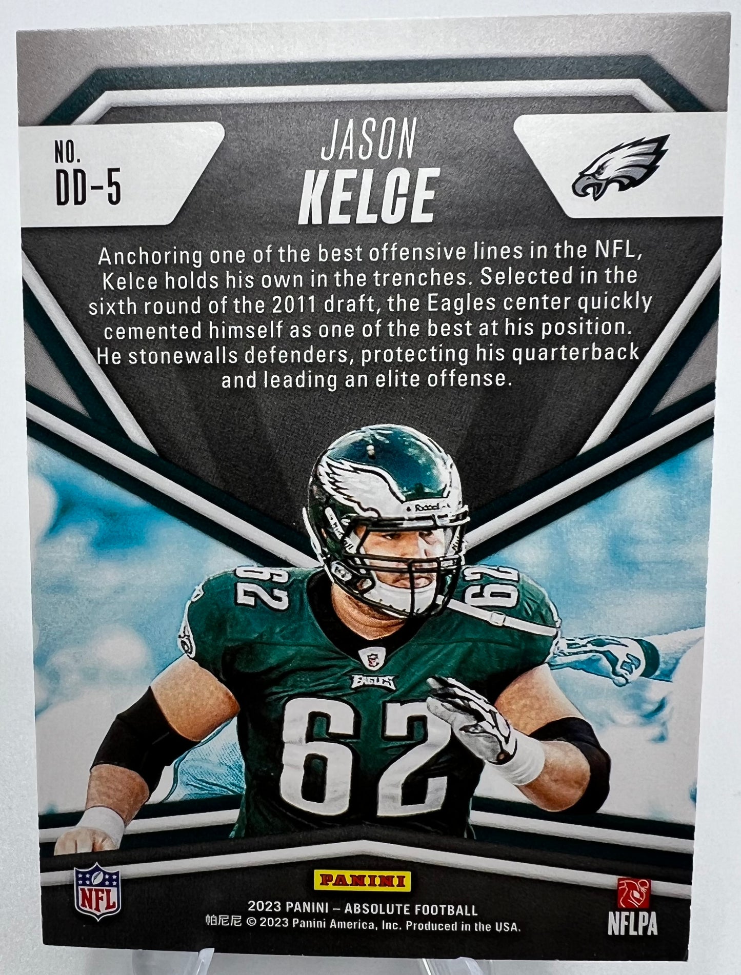 2023 Absolute Football Card Jason Kelce Draft Diamonds #DD-5