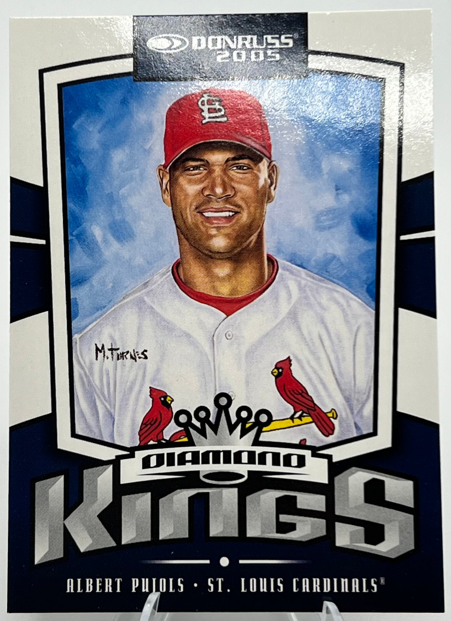 2005 Donruss Diamond Kings Albert Pujols Baseball Card