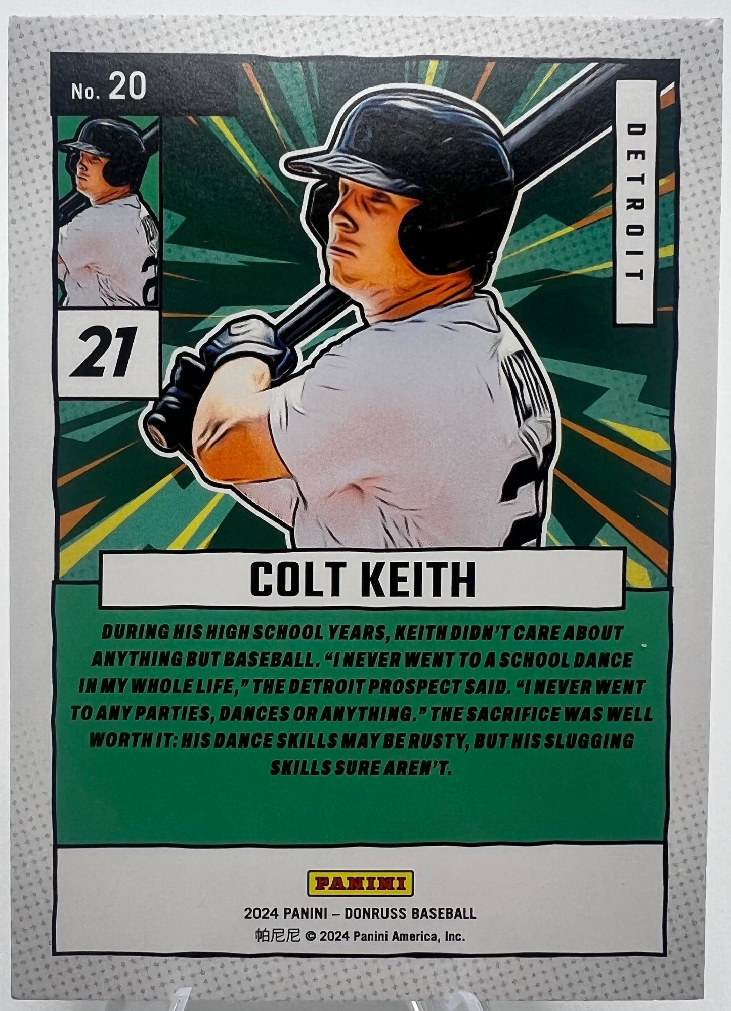 2024 Donruss Diamond Marvels Colt Keith Baseball Card