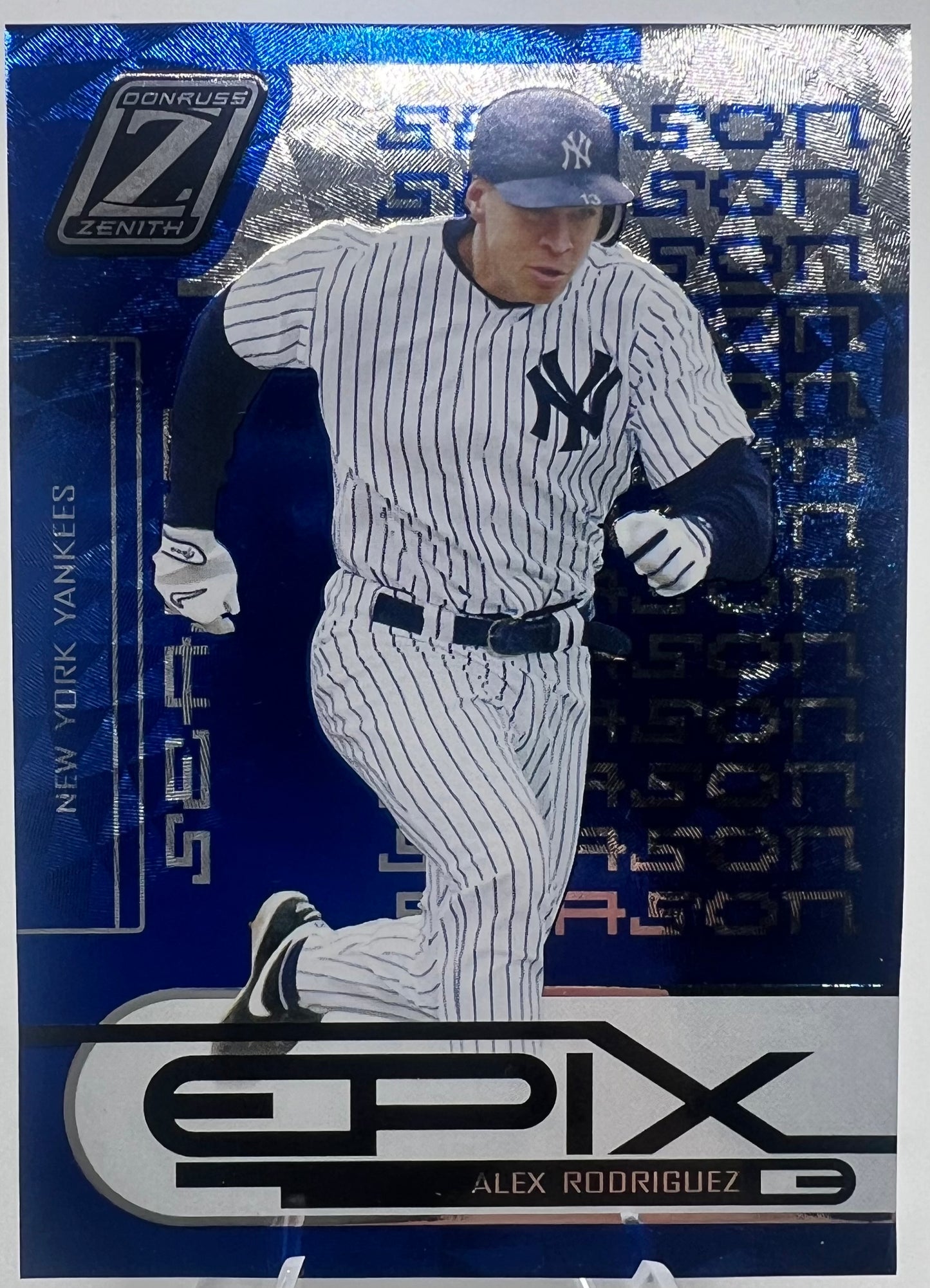 2005 Donruss Zenith Epix Blue Alex Rodriguez Baseball Card