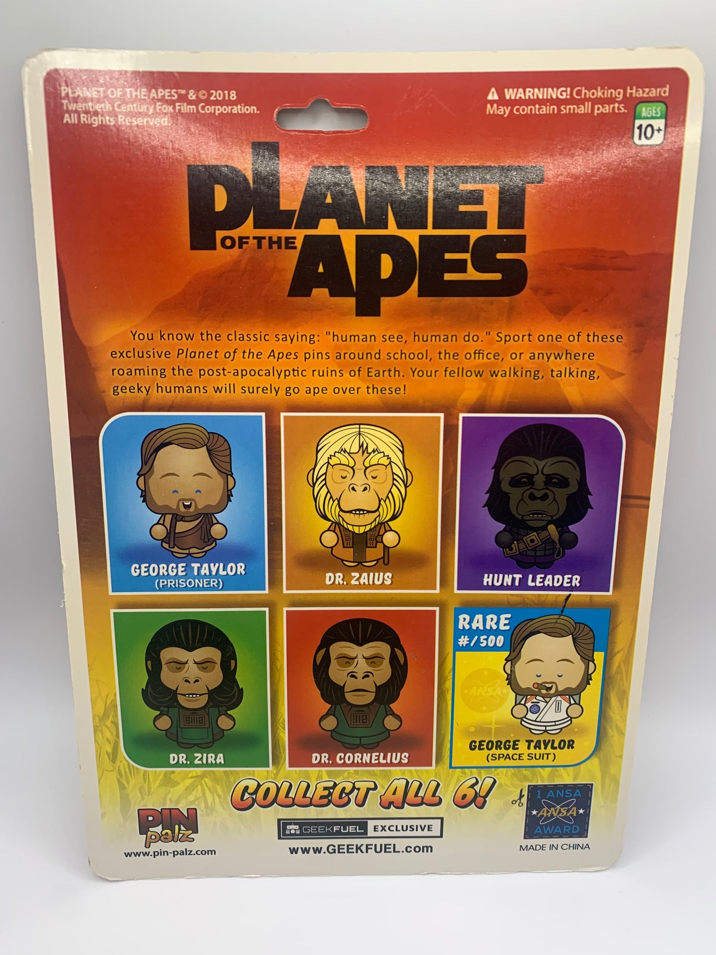 Planet of the Apes Pins