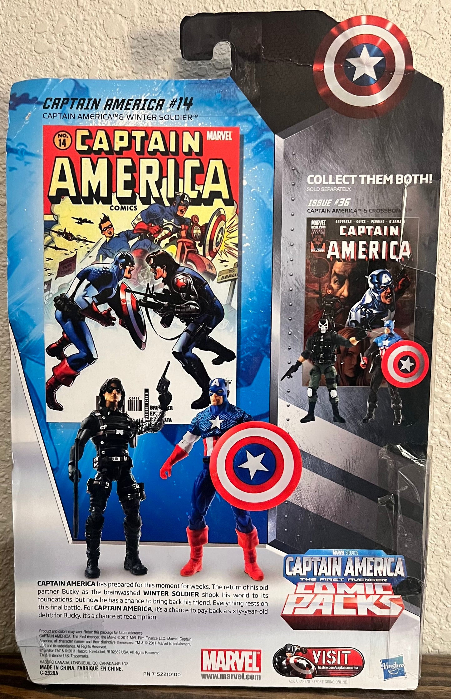 Marvel Legends Captain America & Winter Soldier Action Figure Set W/Comic