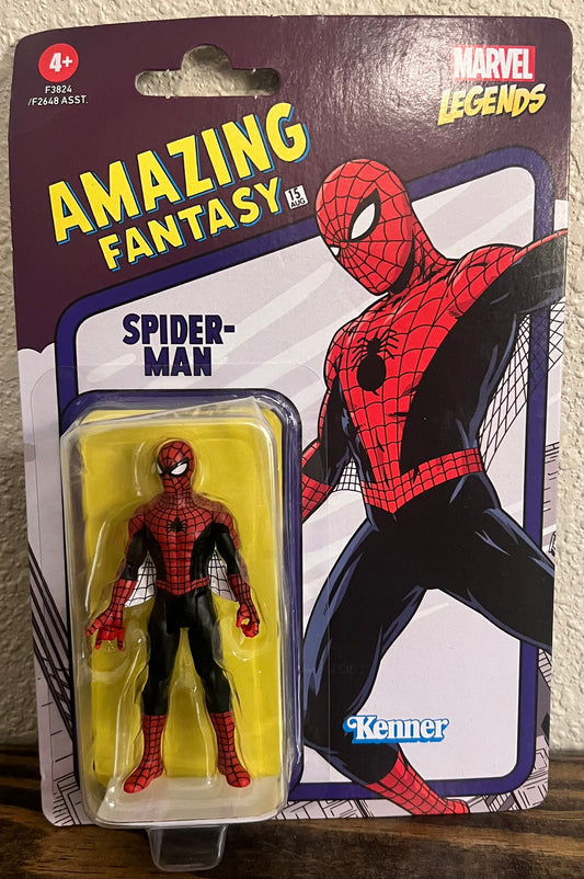 Marvel Legends Retro Amazing Fantasy Spider-Man Action Figure 3.75"