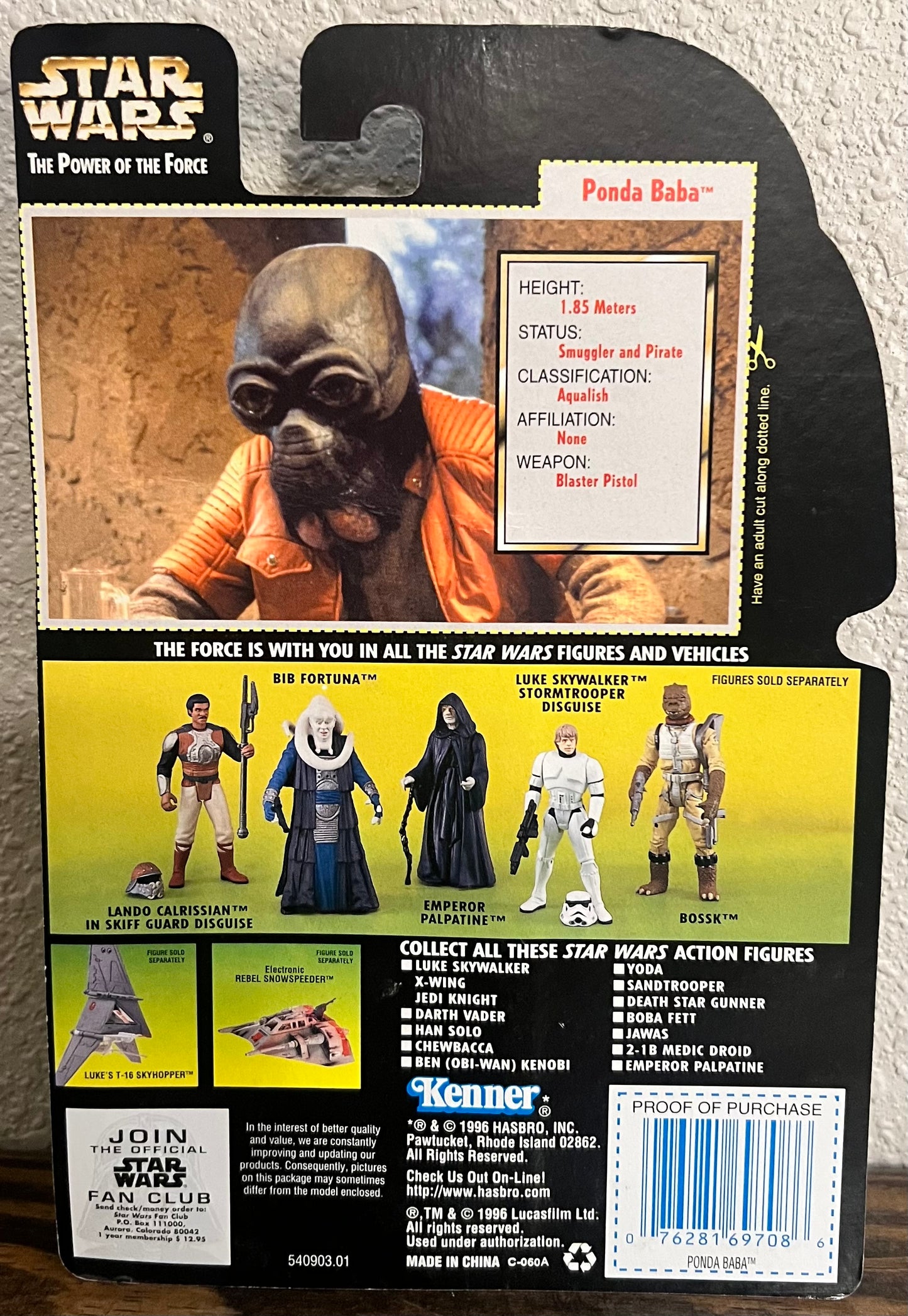 Star Wars Power of the Force Ponda Baba Action Figure