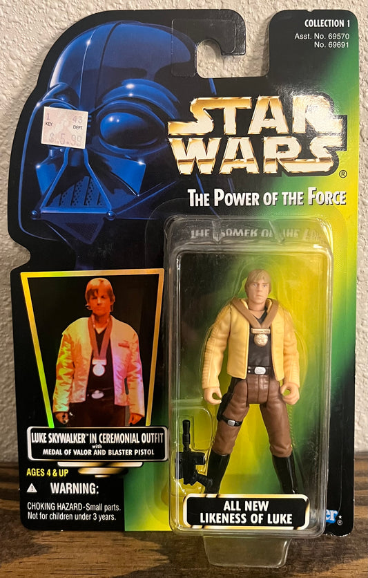 Star Wars Power of the Force Luke Skywalker in Ceremonial Outfit Action Figure