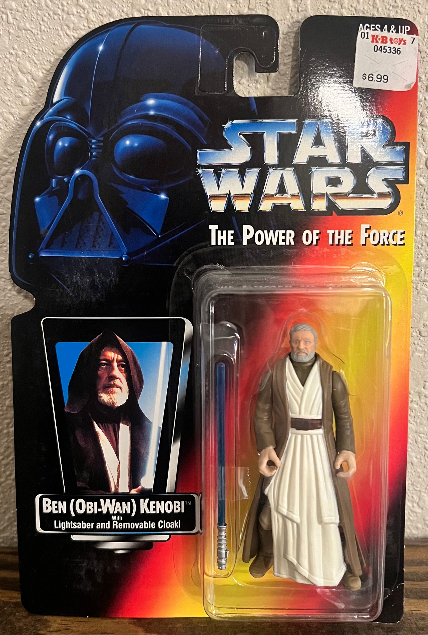 Star Wars Power of the Force Ben (Obi Wan) Kenobi with Light Saber & Cloak