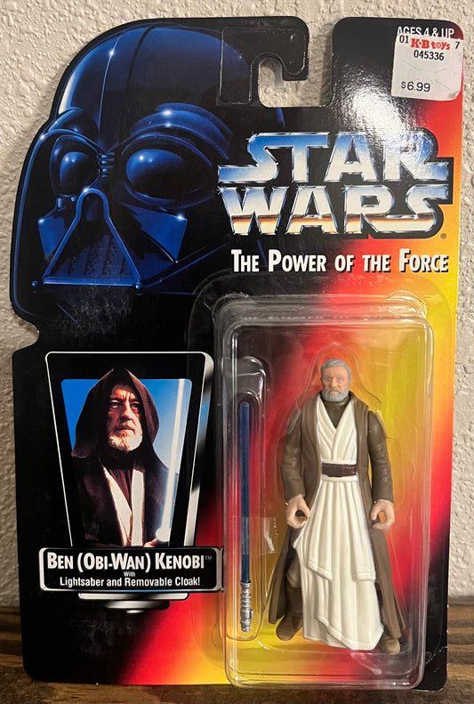 Star Wars Power of the Force Ben (Obi Wan) Kenobi with Light Saber & Cloak