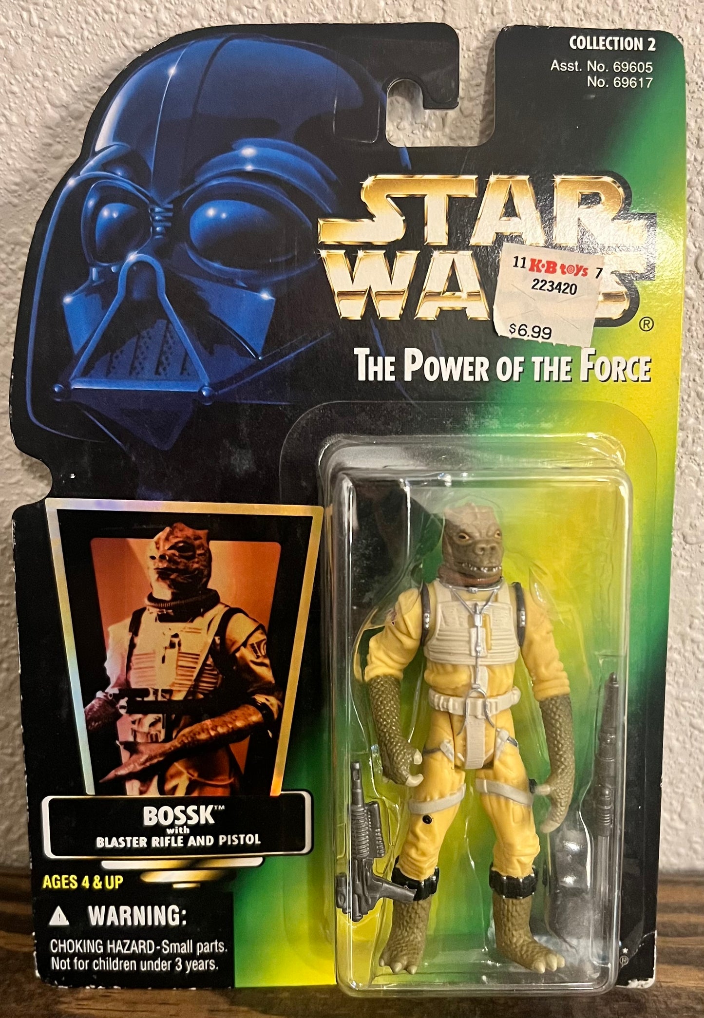 Star Wars Power of The Force Bossk Action Figure With Guns 1996