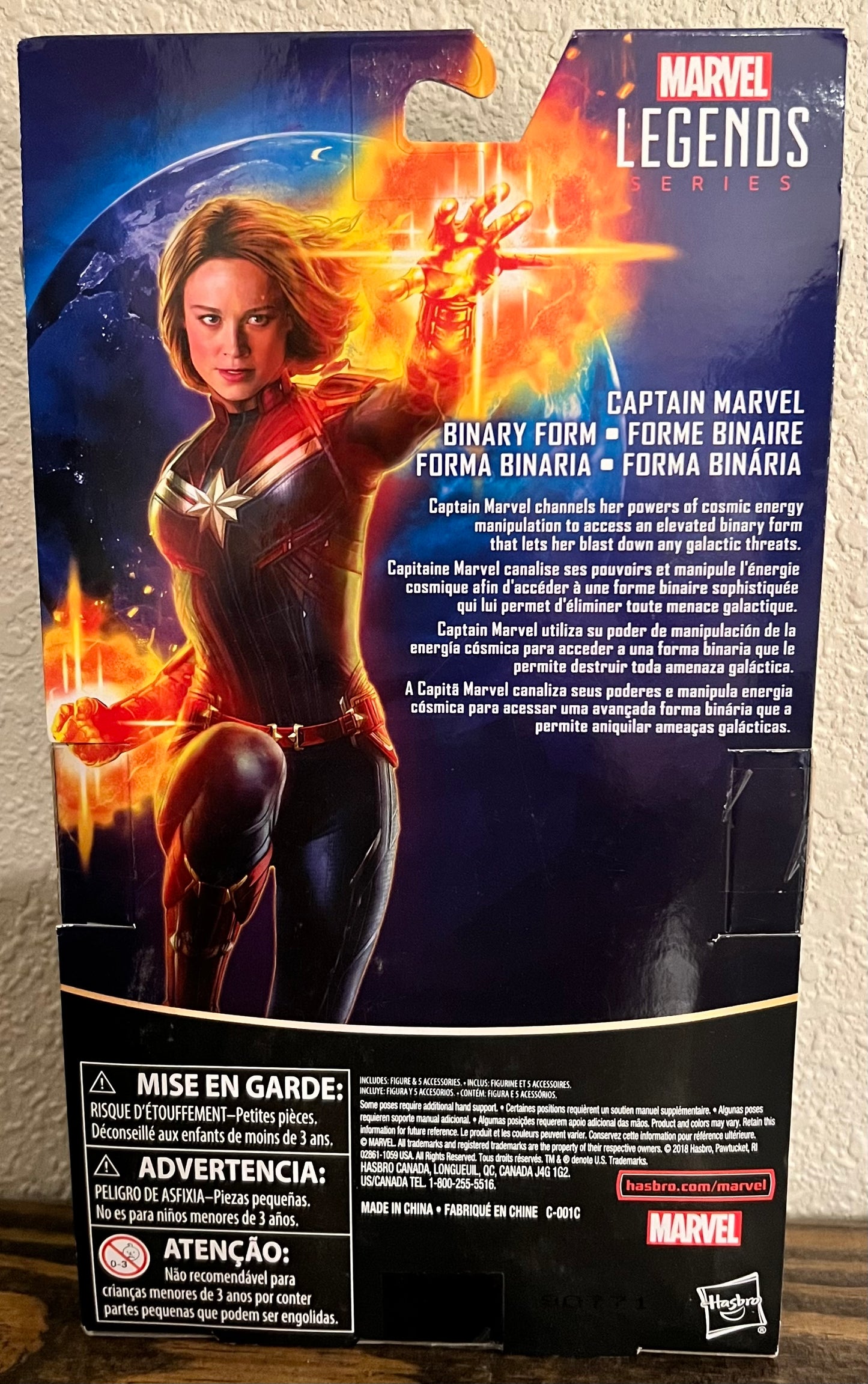 Marvel Legends Captain Marvel Binary Form 6" Action Figure