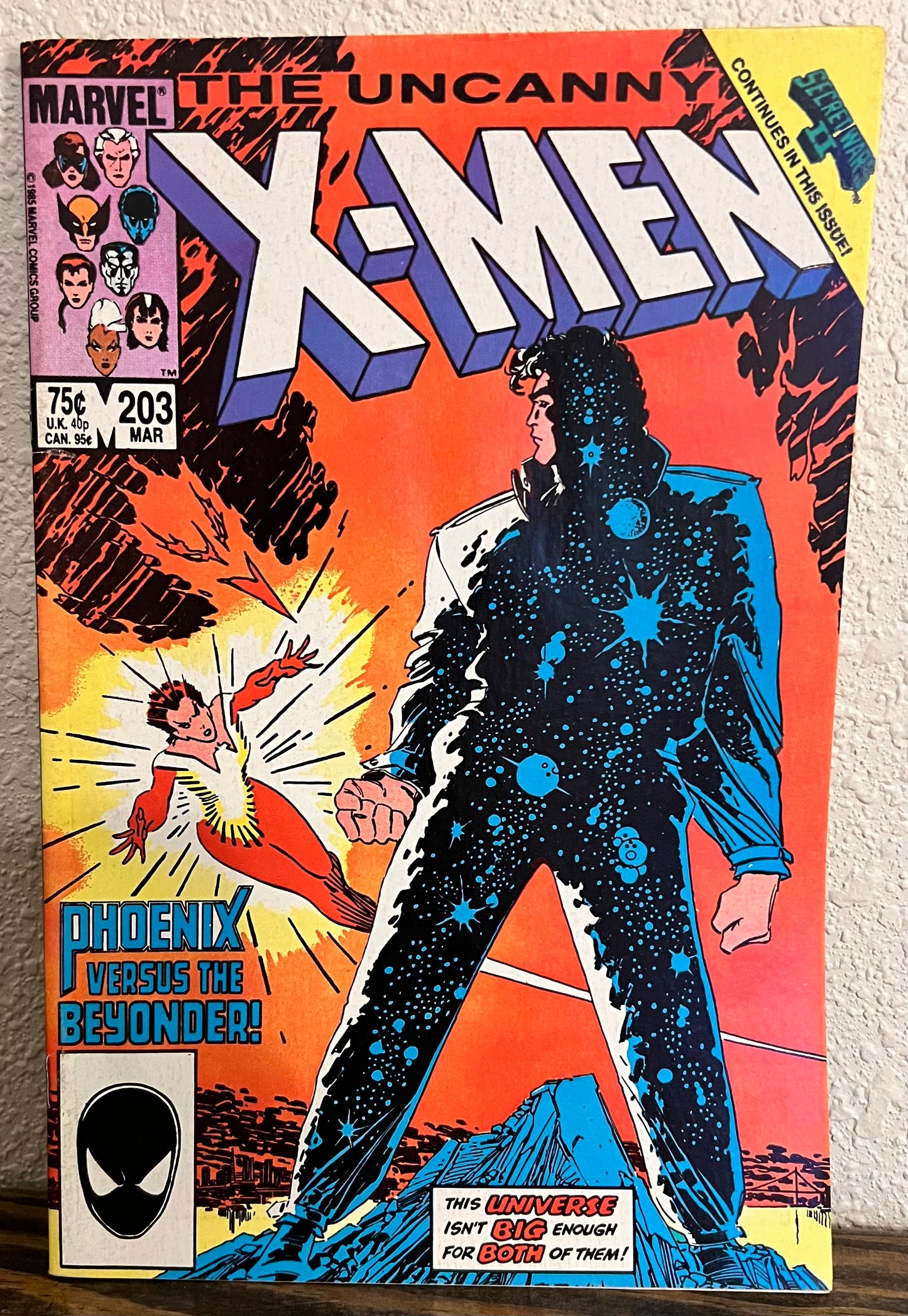 Uncanny X-Men #203 Secret Wars II Crossover 1985
