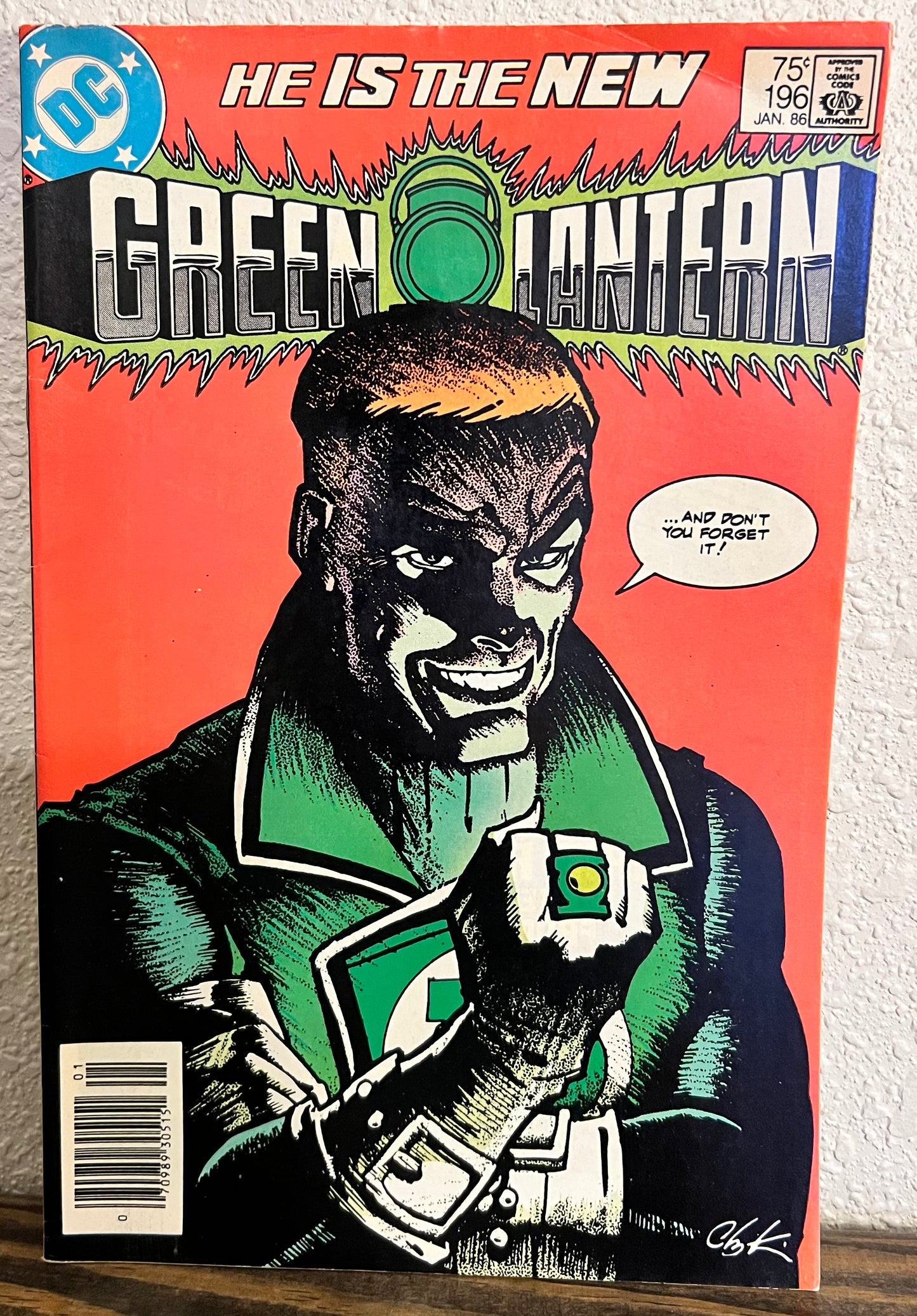 Green Lantern #196 Newsstand Variant Guy Gardner Cover 1986