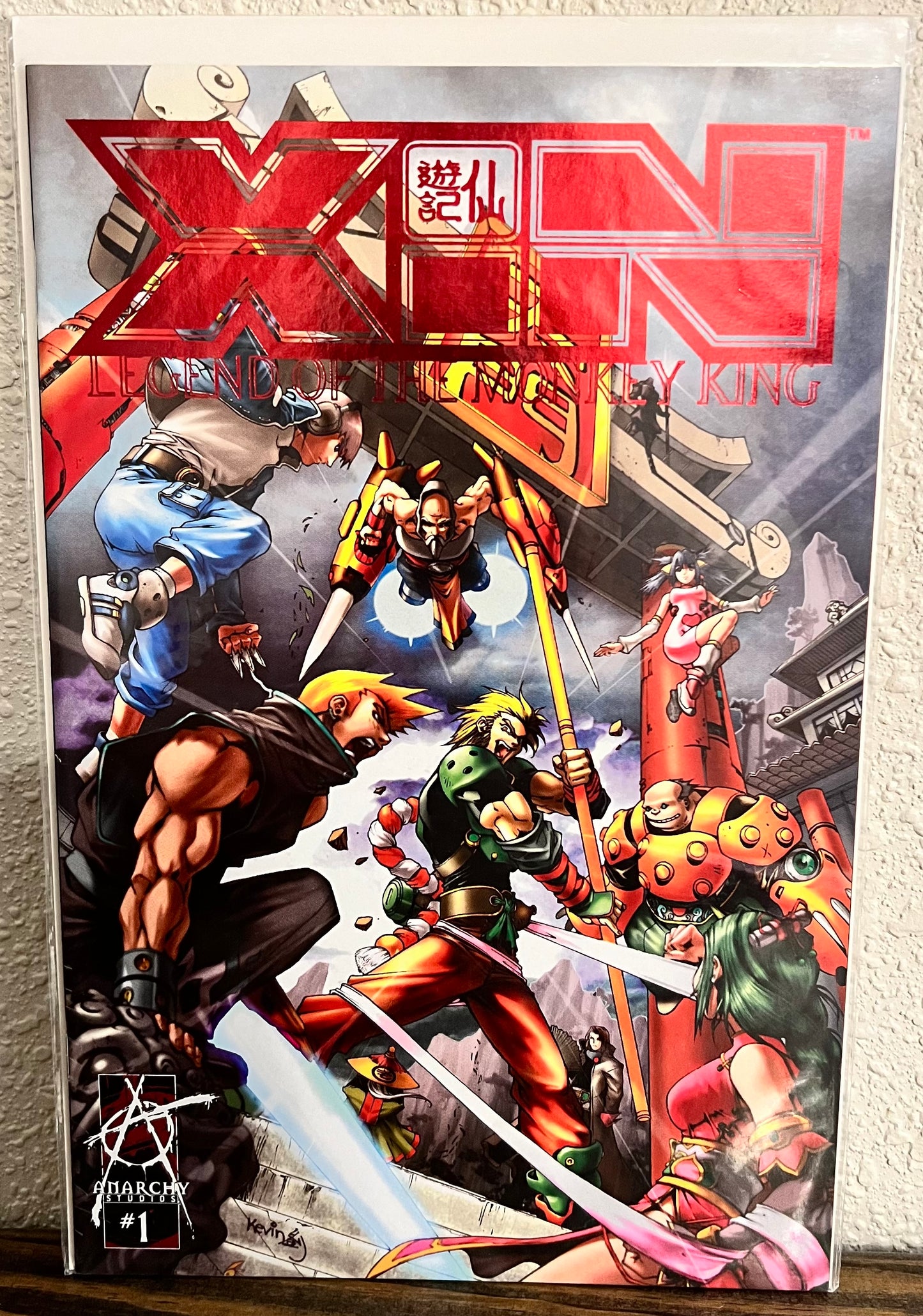XIN: Legend of the Monkey King #1 Exclusive Red Foil Cover w/COA From Dynamic Forces 96/1500