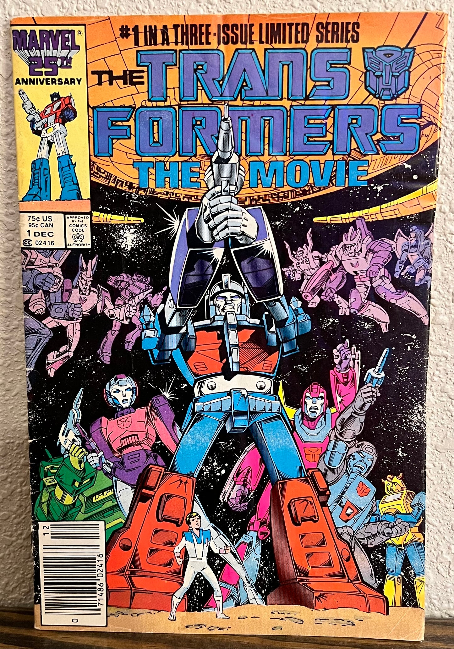 Transformers The Movie #1 1986 1st Appearance of Galvatron Newsstand Variant