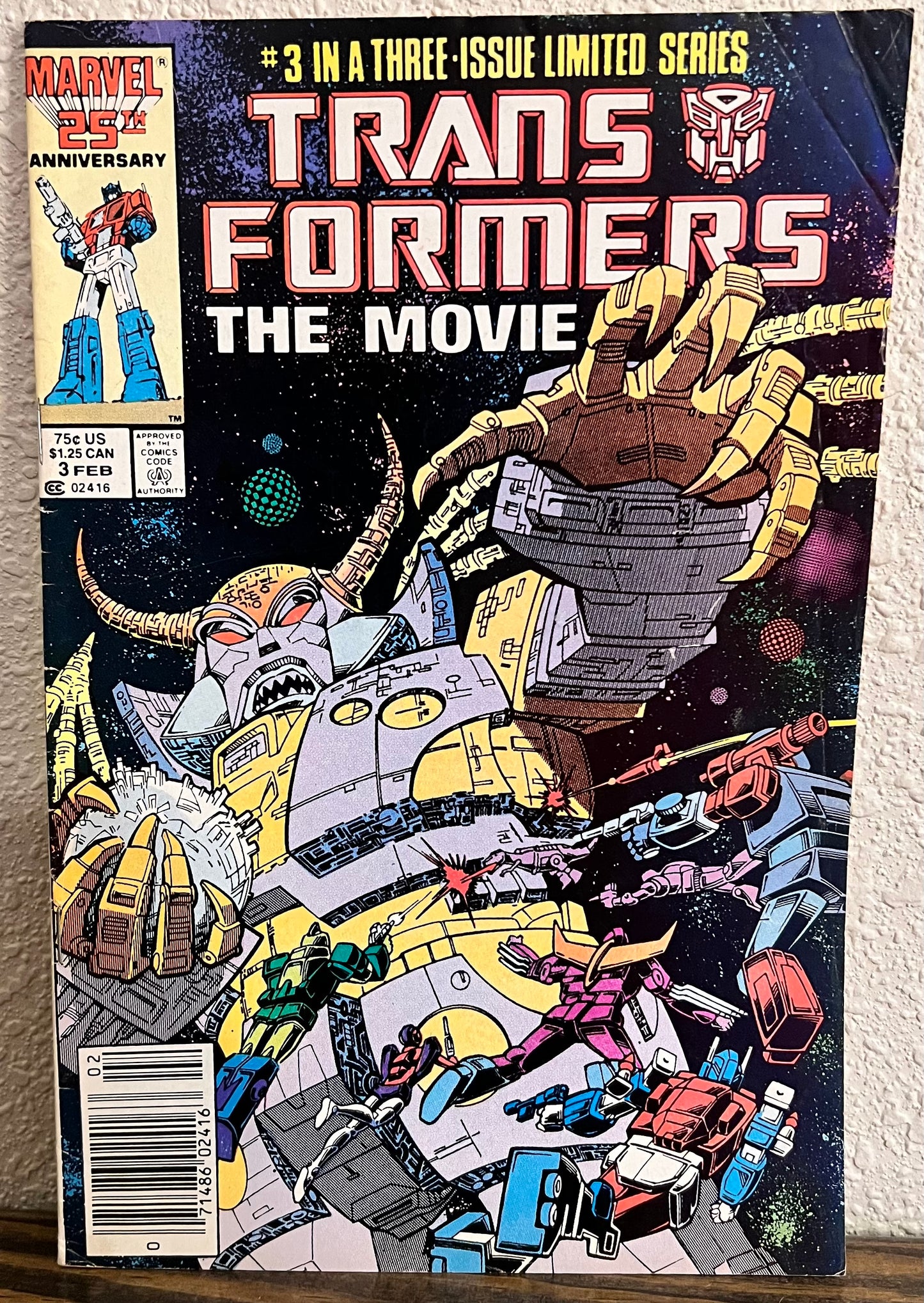 Transformers The Movie #3 Vol 1 1986 Newsstand Variant