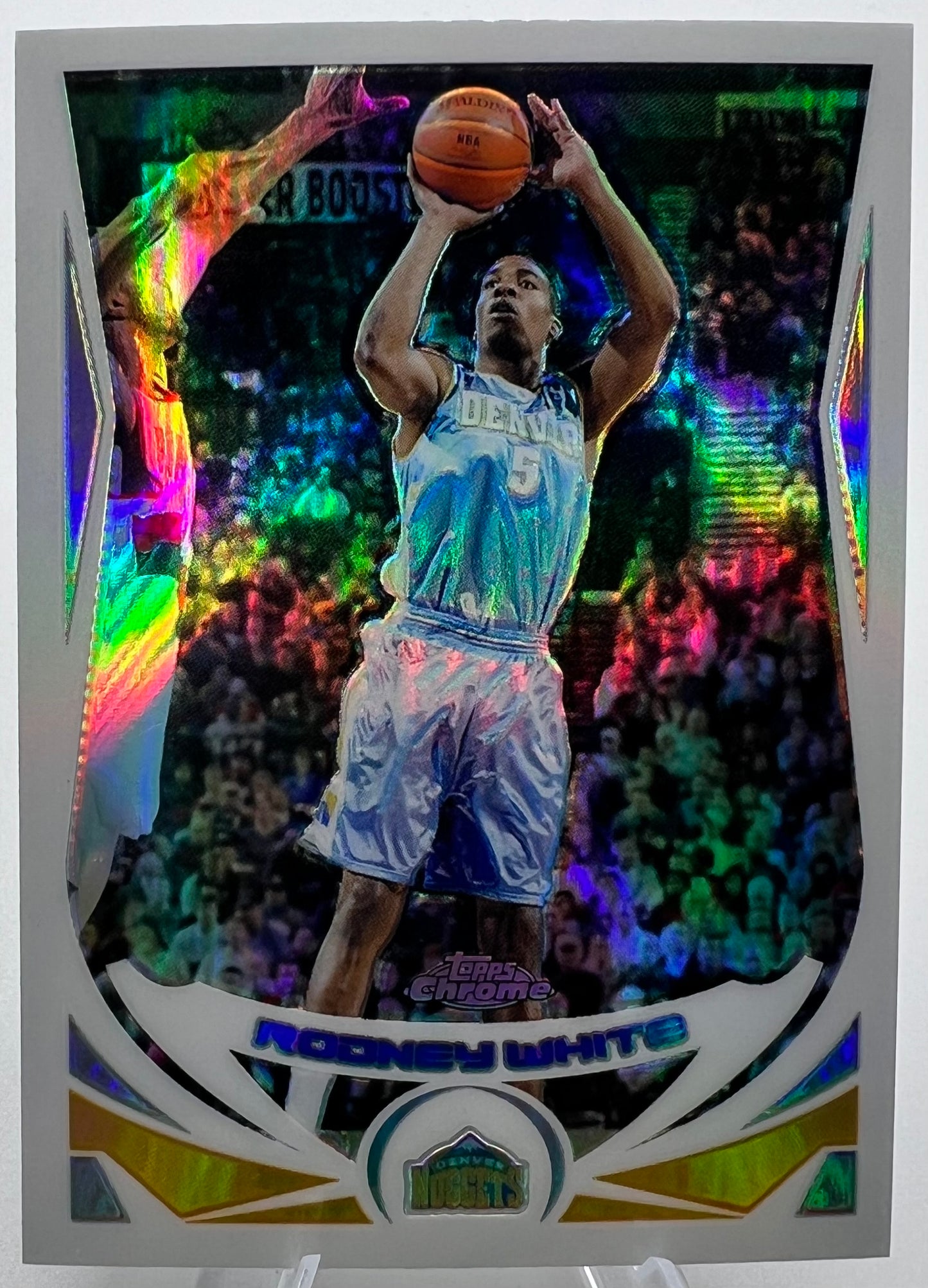 2004-05 Topps Chrome Refractor Rodney White Basketball Card