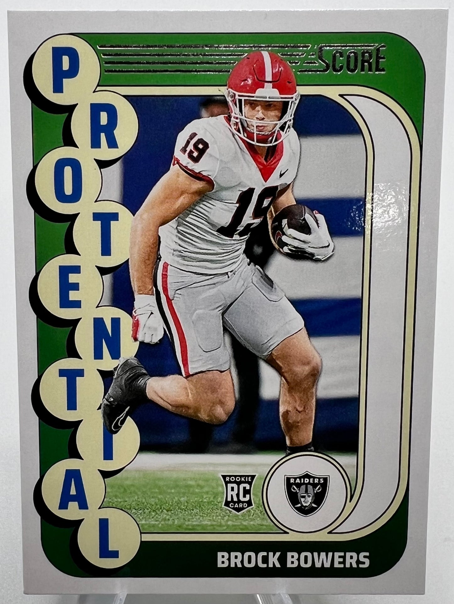 2024 Score Brock Bowers Protential Rookie Football Card