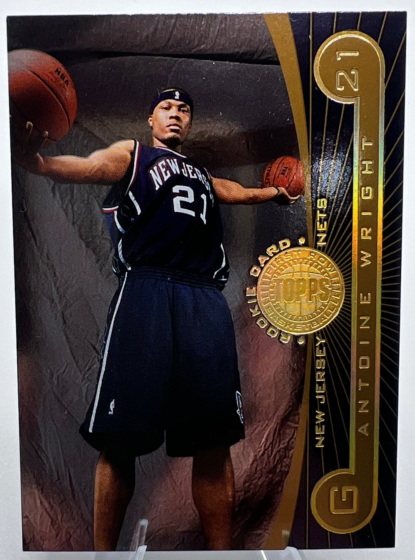 2005-06 Topps First Row Antoine Wright Rainbow Rookie Basketball Card #120/325