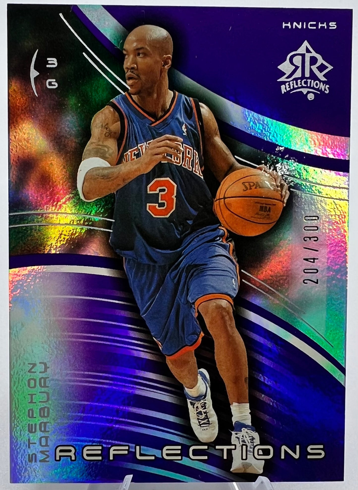 2004-05 Upper Deck Reflections Purple Stephen Marbury Basketball Card #204/300
