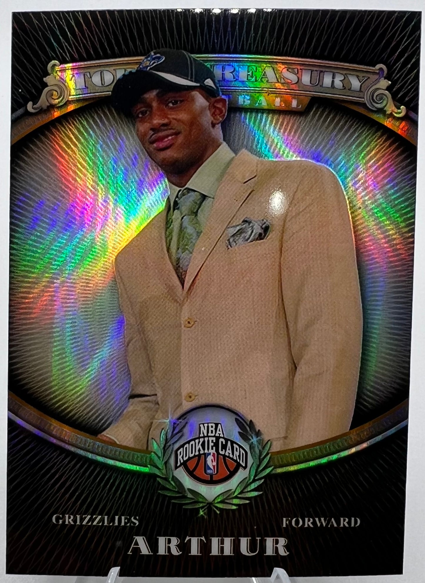 2008-09 Topps Treasury Bronze Refractor Darrell Arthur Rookie Basketball Card #574/2008