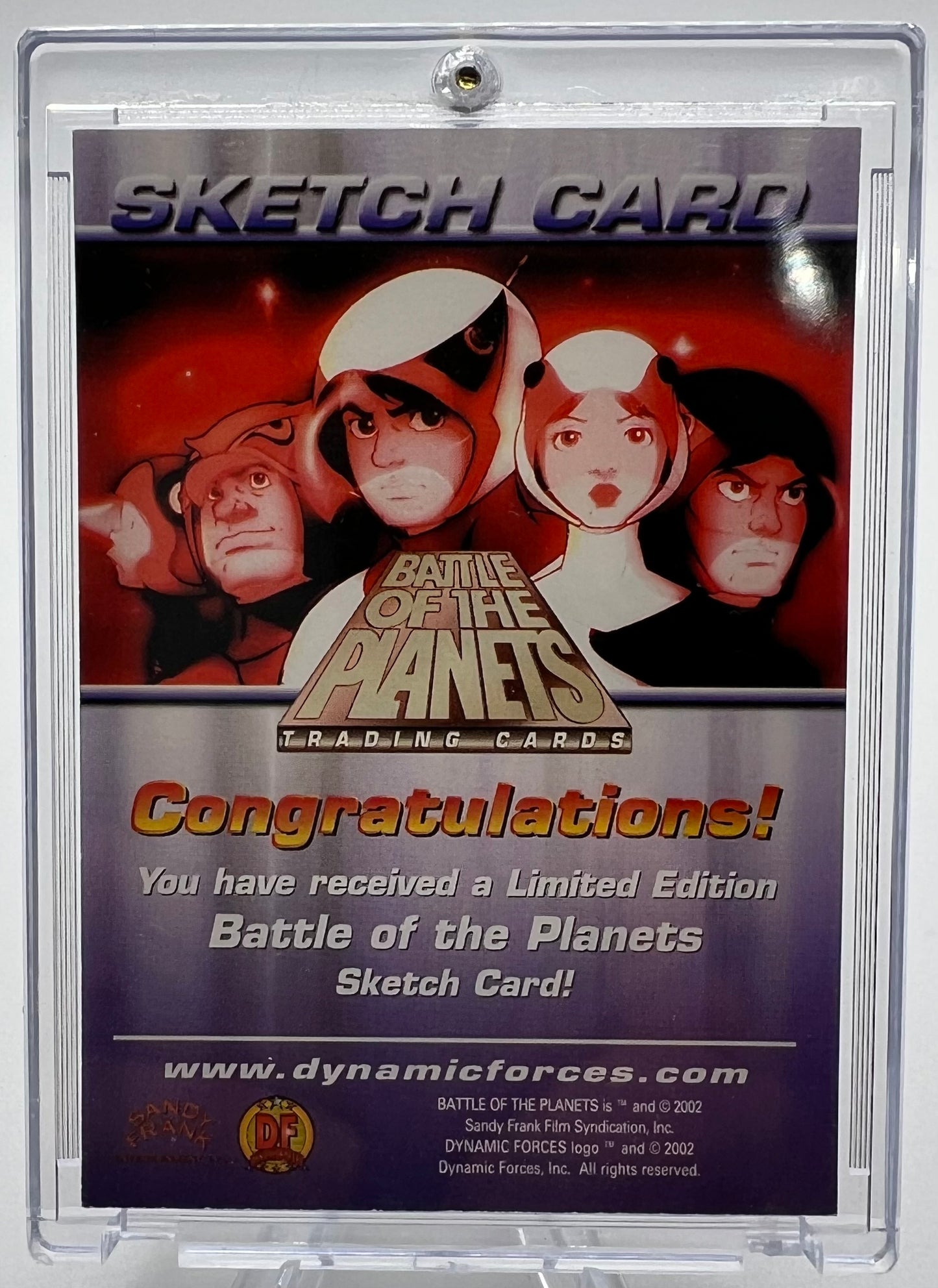 2002 Dynamic Forces Battle of The Planets Hand Drawn Sketch Card by Mark Parsons #274/1000
