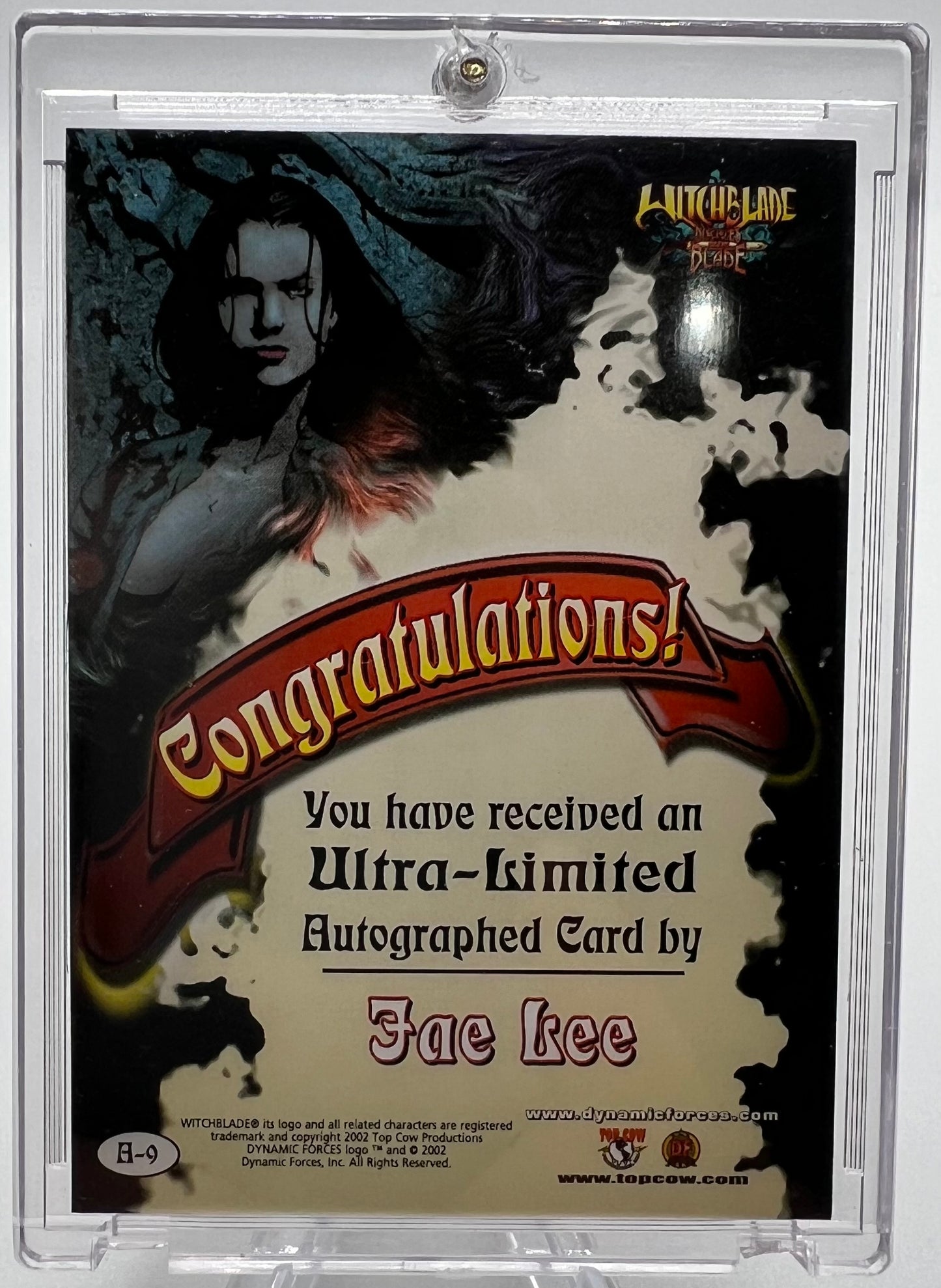 Witchblade Disciples of the Blade Limited Edition Card Autographed by Jae Lee #499/1000