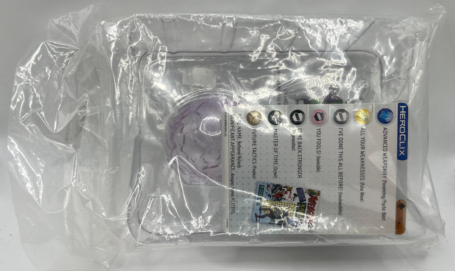 Marvel Heroclix Age of Ultron OP Set Kang the Conqueror #104 Limited Edition W/Card in Sealed Package