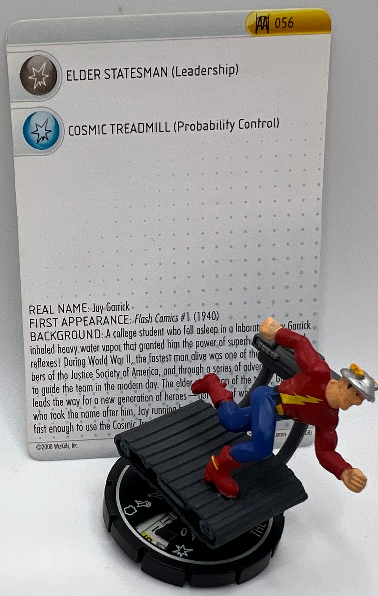 DC Heroclix Arkham Asylum The Flash #056 Super Rare Jay Garrick Figure W/Card